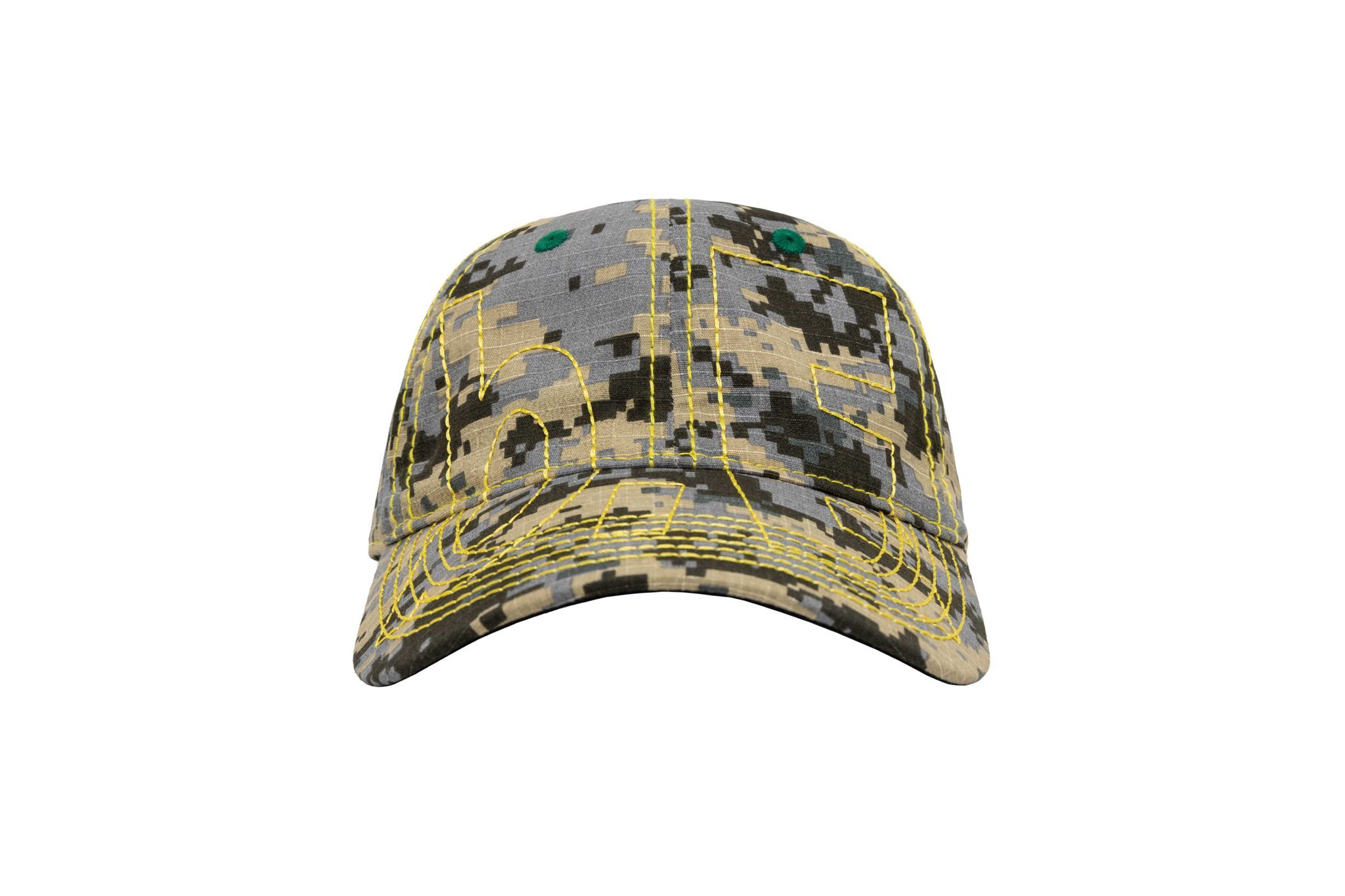 b.Eautiful "Vapor 6 Panel Hat" (Mojave Digicamo / Yellow)