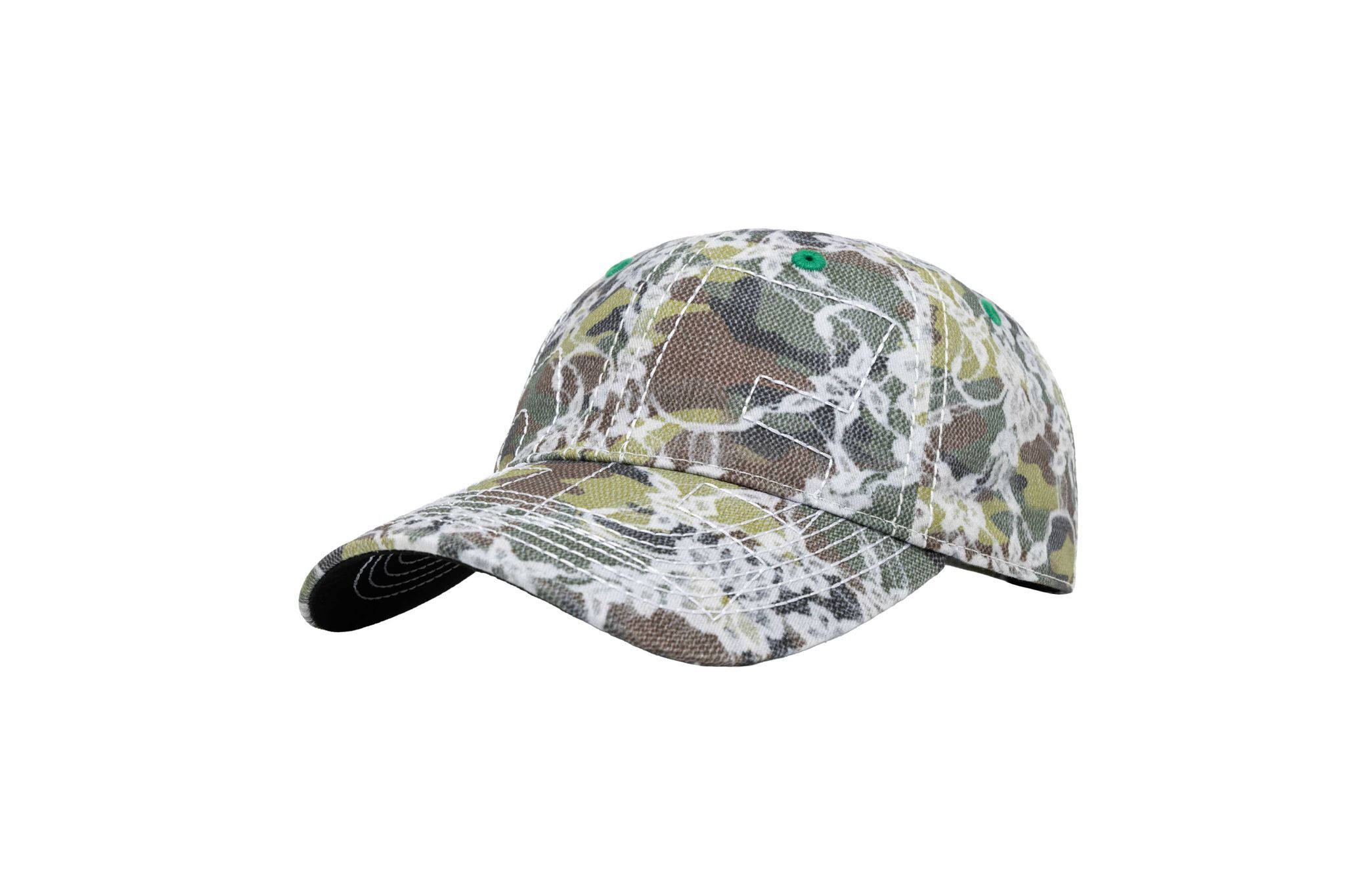 b.Eautiful "Vapor 6 Panel Hat" (Lace Camo / White)