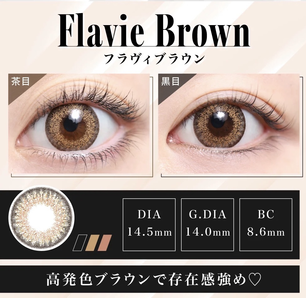 [日拋] TeAmo CRUSH ME Series 1 Day Flavie Brown 有色彩妝隱形眼鏡｜每盒10片