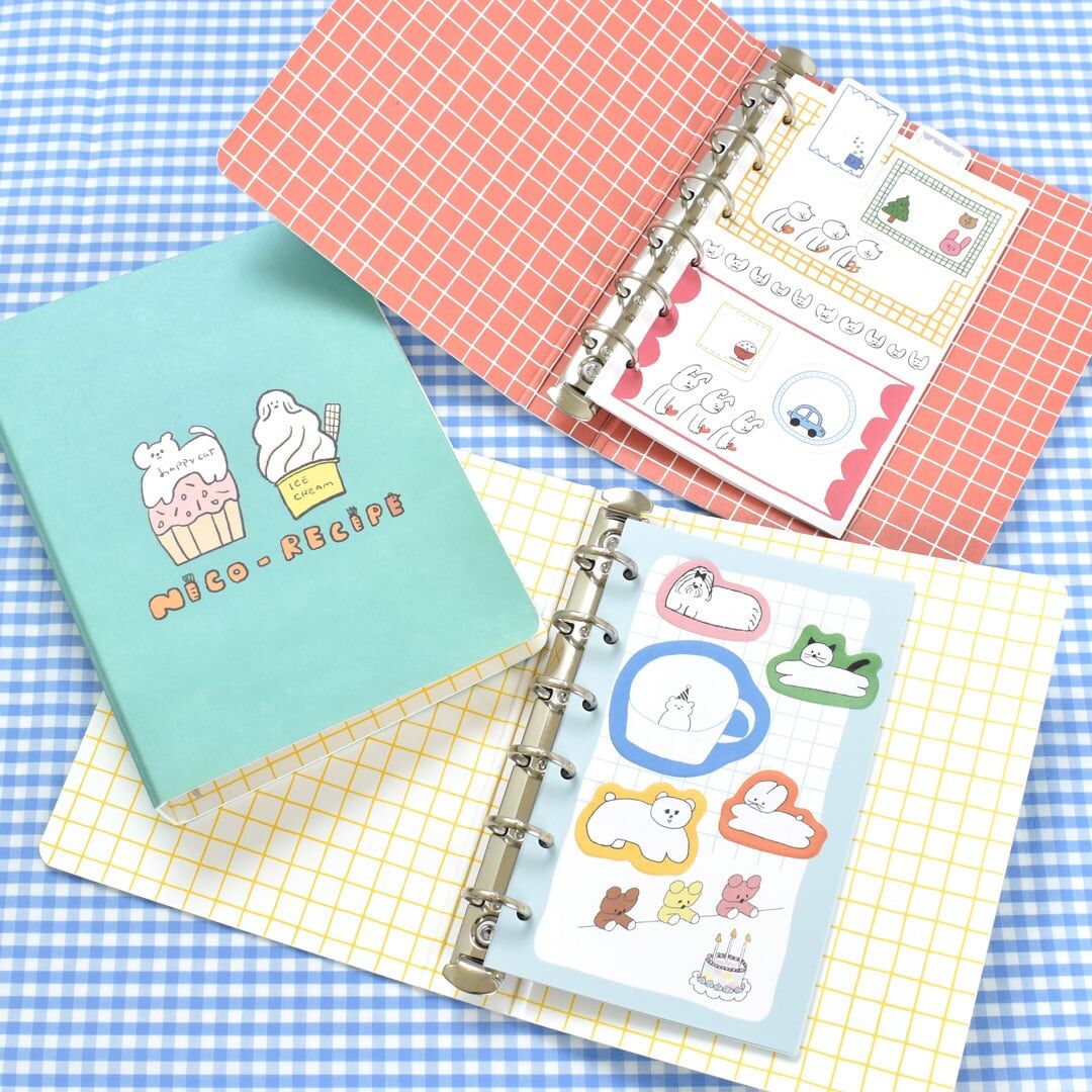 日本PAPIER PLATZ．Nico Recipe M6活頁夾(外殼)  共2款
