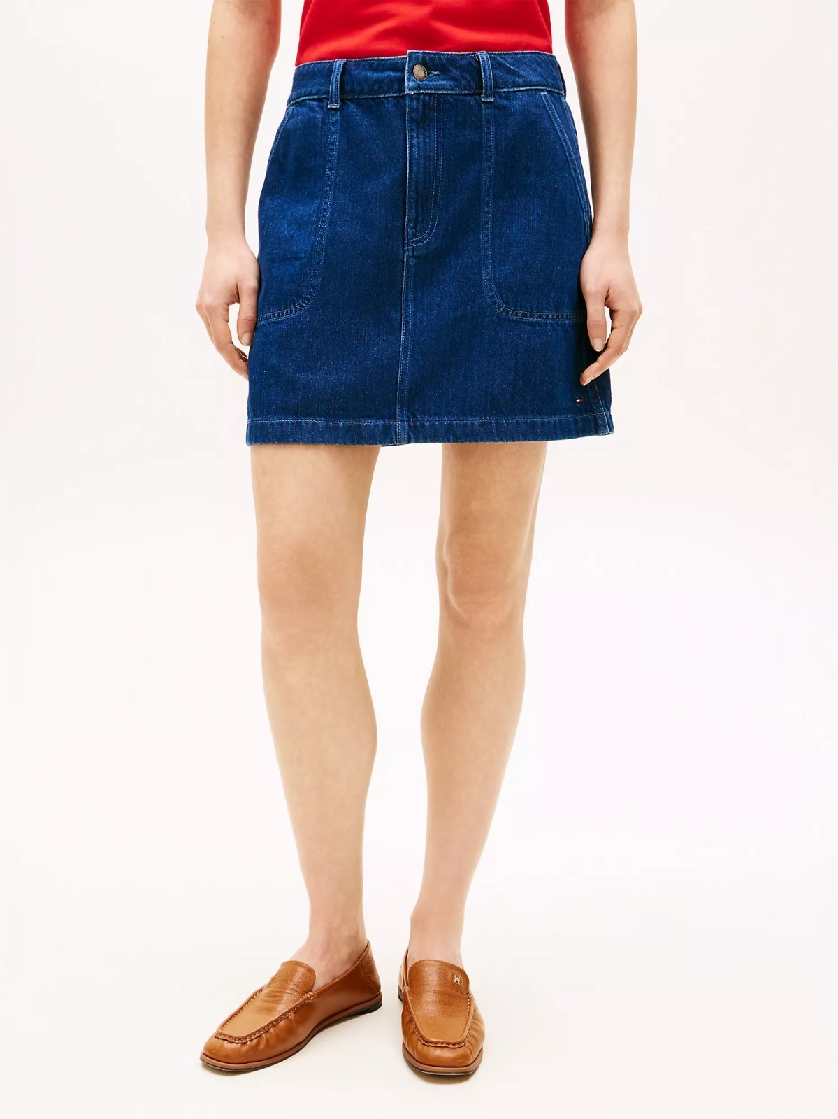 【直播】Tommy Hilfiger K0707123 Womens Denim Utility Mini Skirt