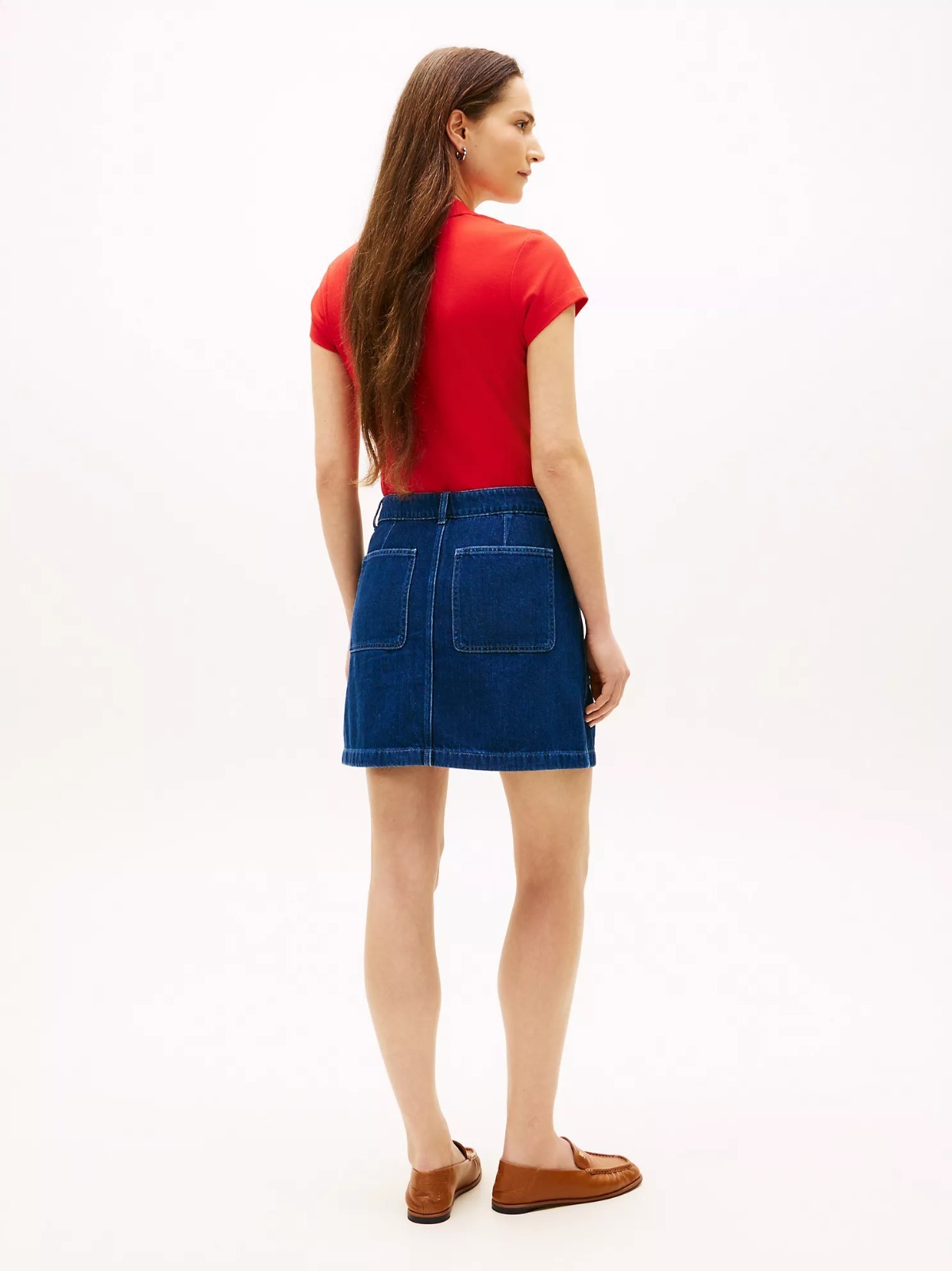【直播】Tommy Hilfiger K0707123 Womens Denim Utility Mini Skirt