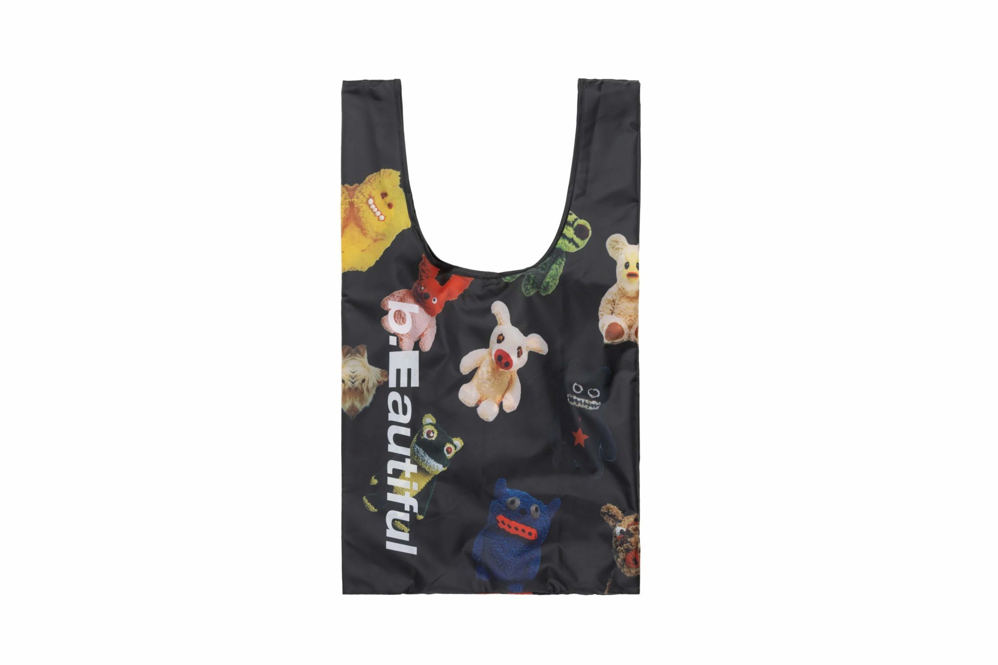 b.Eautiful "Plushie Friends Reusable Bag" (Black)