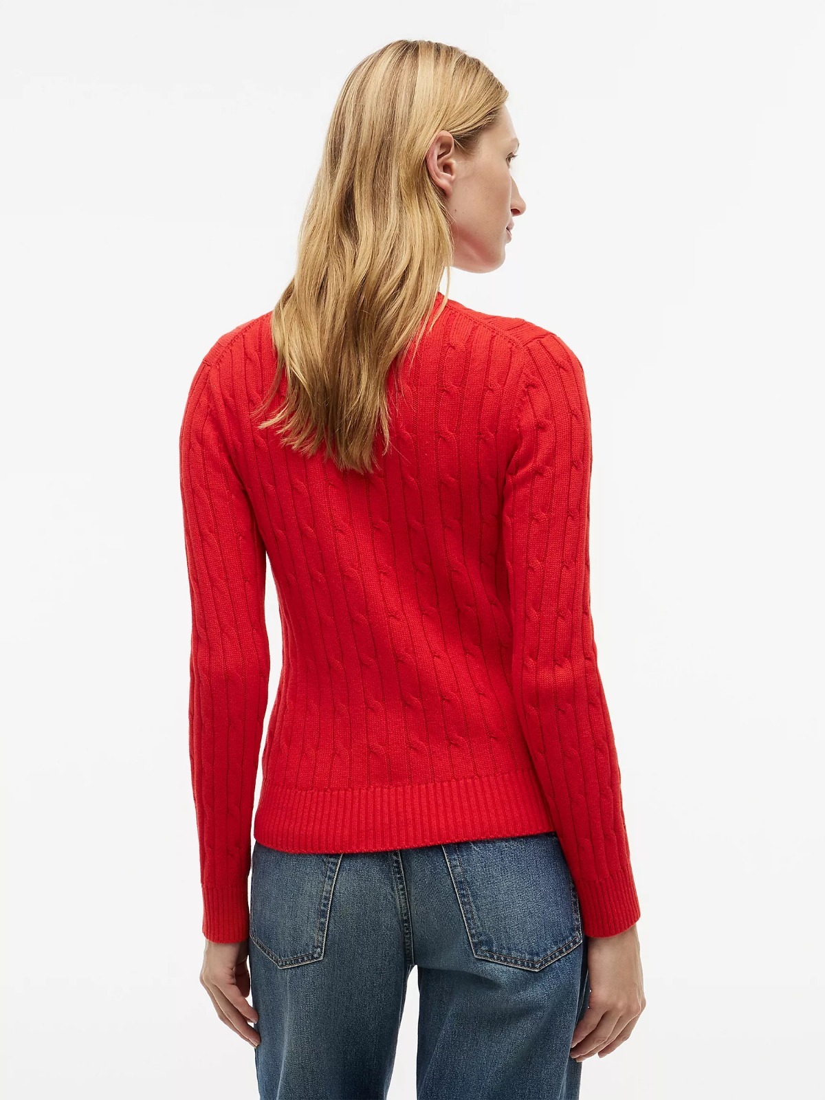 【直播】Tommy Hilfiger K0707126 Womens Cable Knit Cardigan (red)
