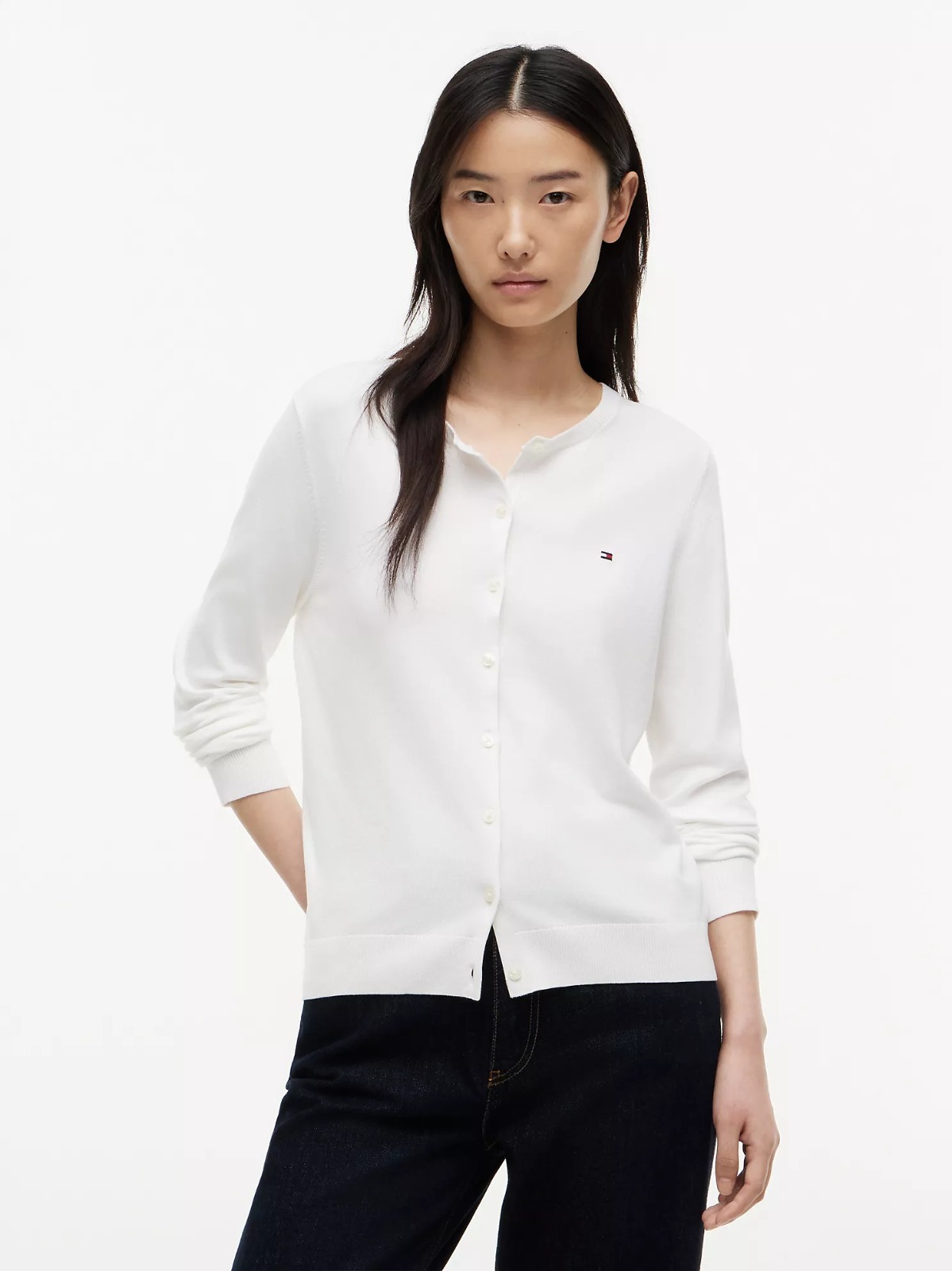 【直播】Tommy Hilfiger K0707127 Womens Lightweight Cardigan