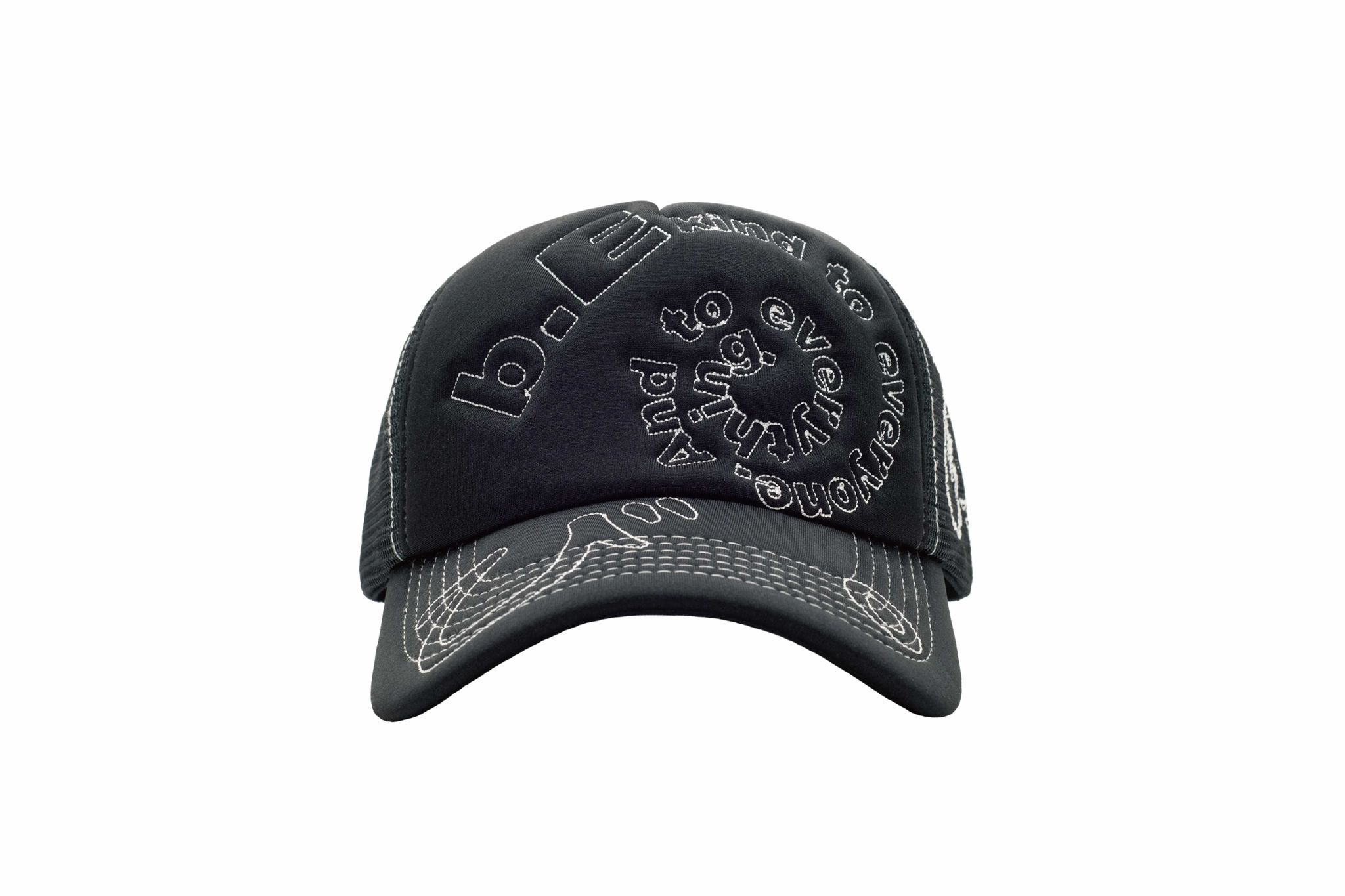 b.Eautiful "b.i Foam Trucker Hat" (Black)