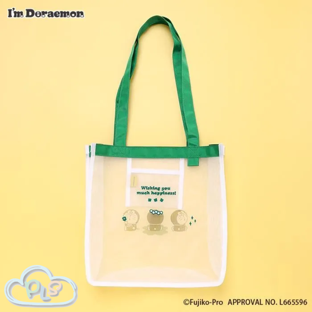 網眼手提袋 多啦A夢 Flowering Green  #72114-1