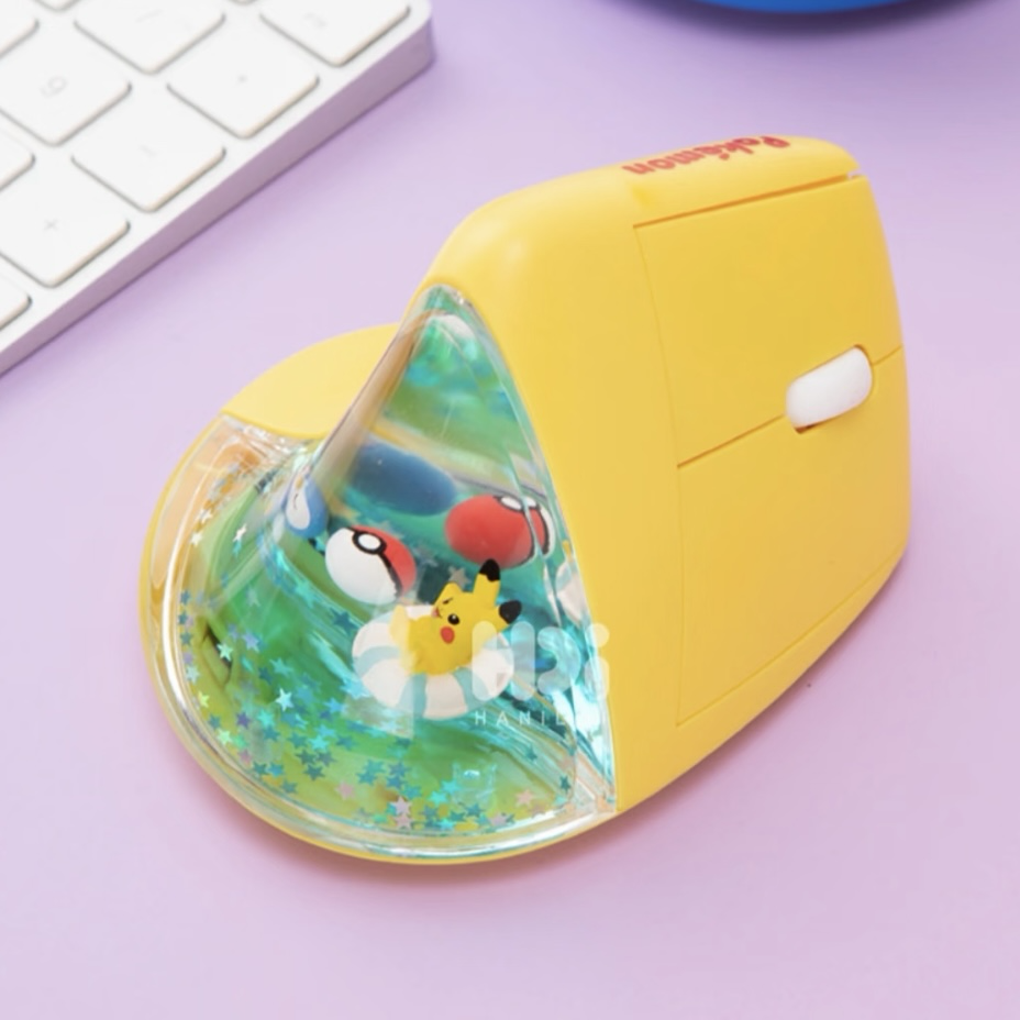 <正版授權>韓國🇰🇷 HANILDI 寶可夢 人體工學滑鼠 半透明 無線 藍牙 Pokémon 聯名