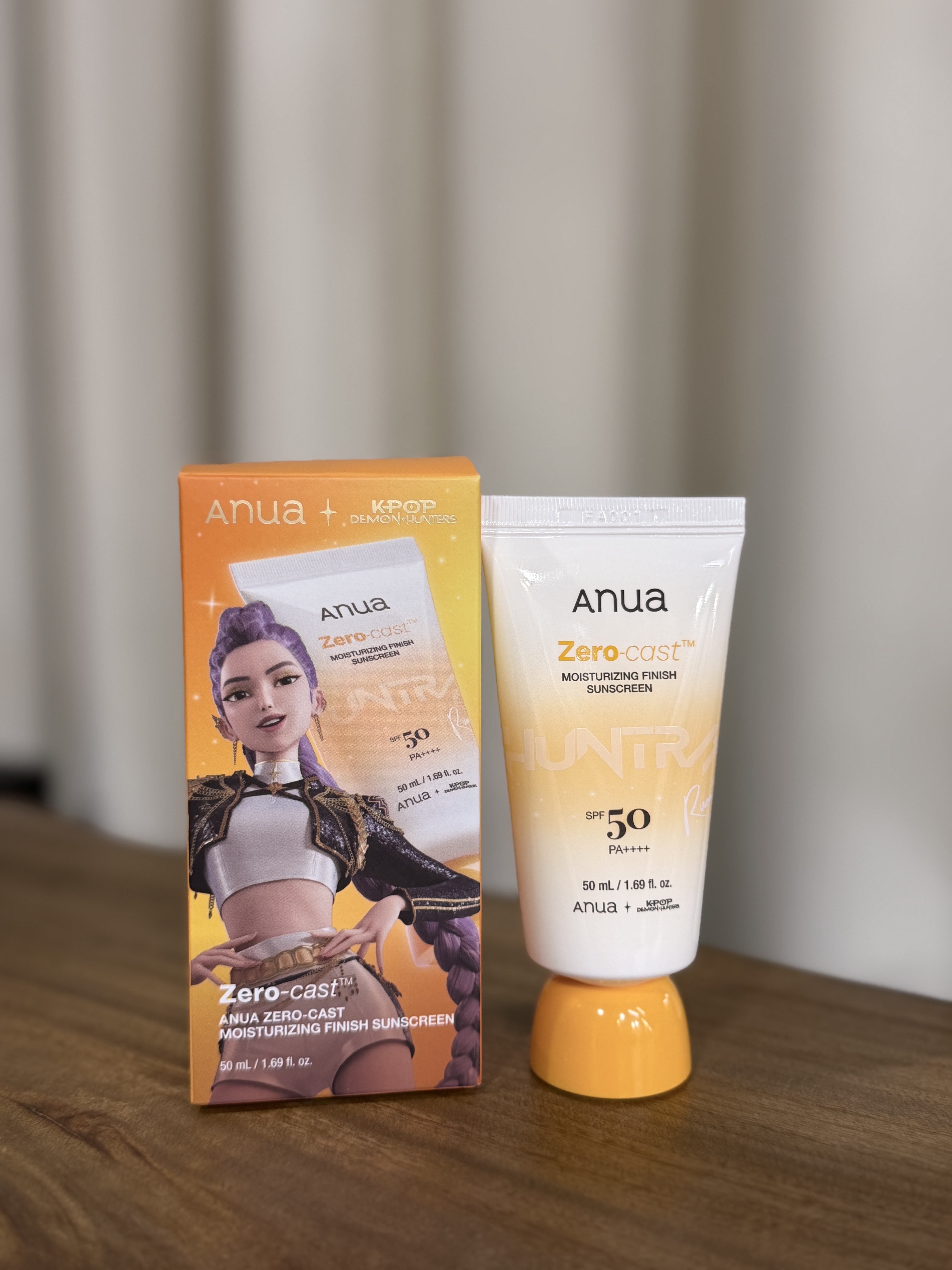 韓國超人氣純素護膚品牌 【極效保濕零白膠防曬霜 / 50ml】Zero-cast™ Moisturizing Finish SunscreenSPF50PA＋＋＋＋ 不設退換