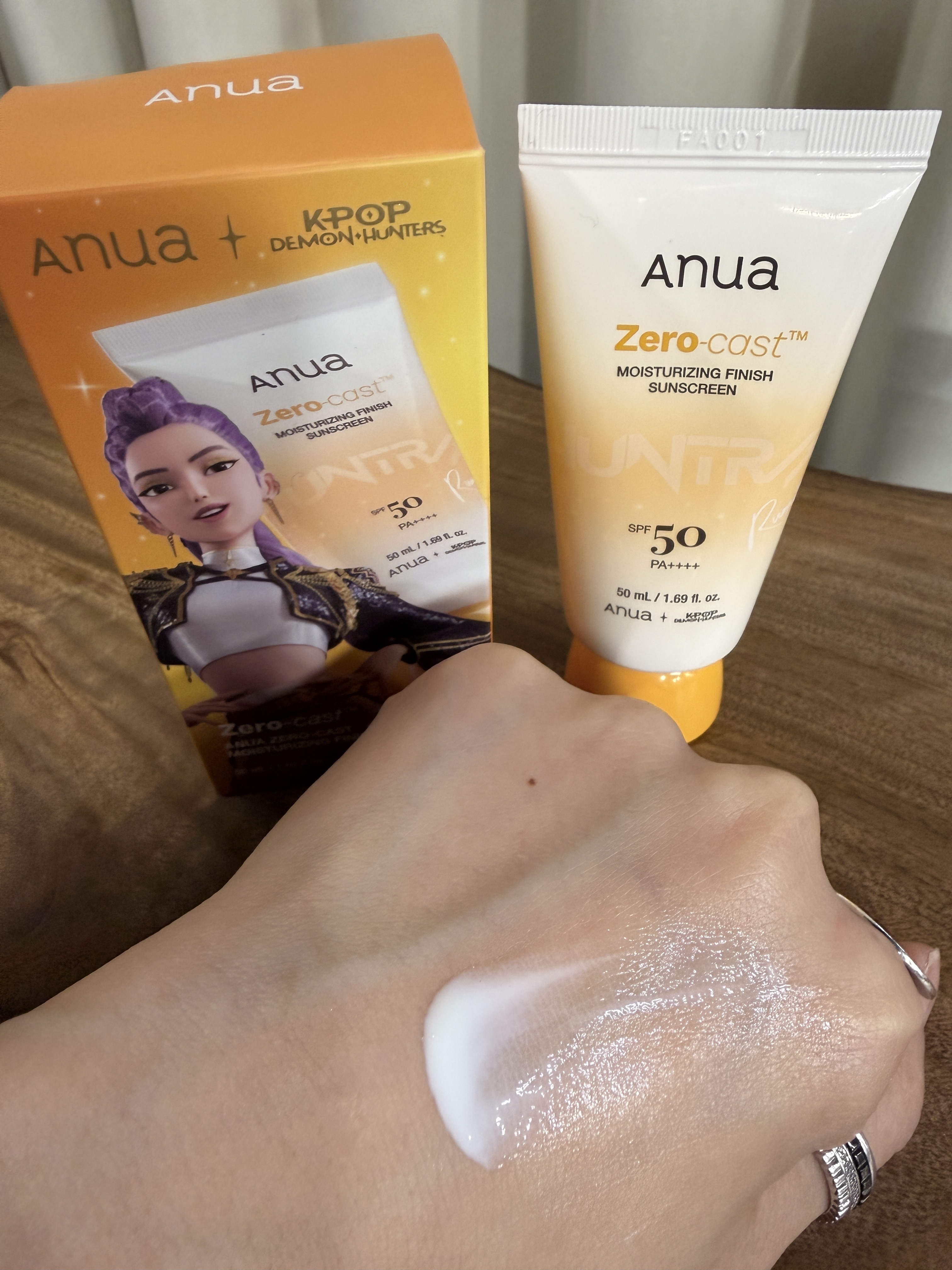 韓國超人氣純素護膚品牌 【極效保濕零白膠防曬霜 / 50ml】Zero-cast™ Moisturizing Finish SunscreenSPF50PA＋＋＋＋ 不設退換