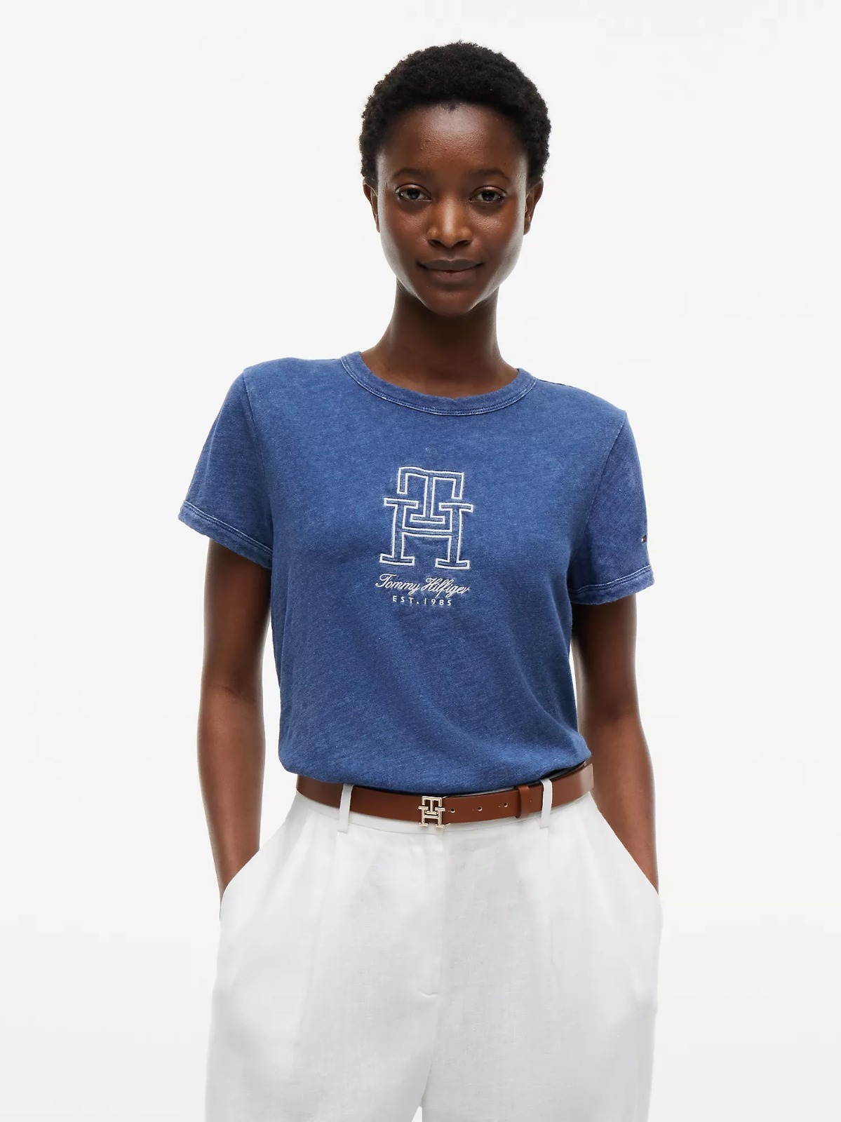 【直播】Tommy Hilfiger K0707152 Womens Monogram T-Shirt