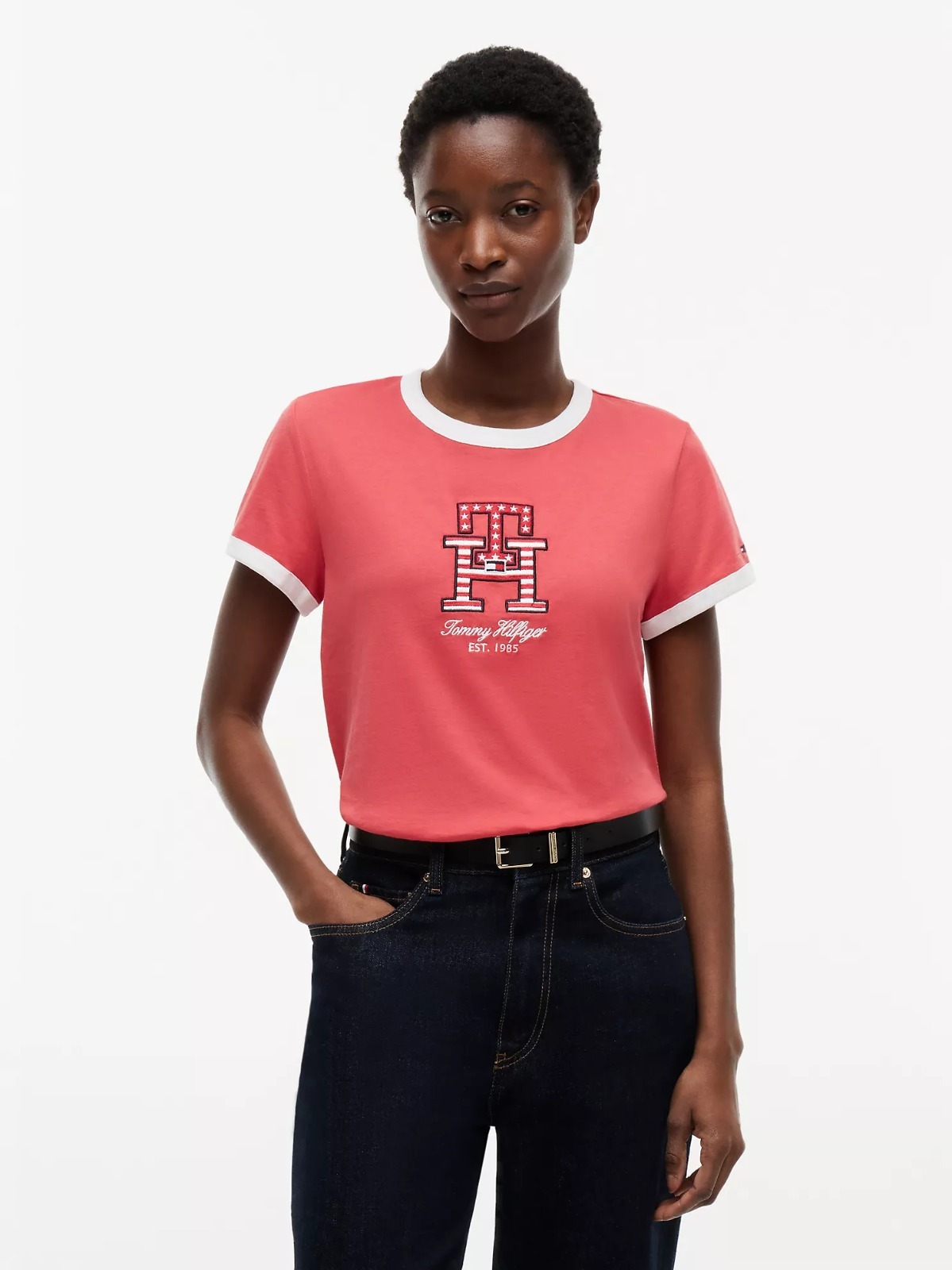 【直播】Tommy Hilfiger K0707152 Womens Monogram T-Shirt