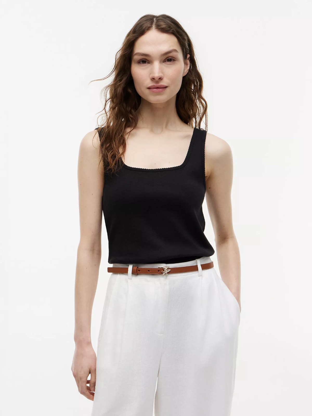 【直播】Tommy Hilfiger K0707154 Womens Pointelle Tank Top