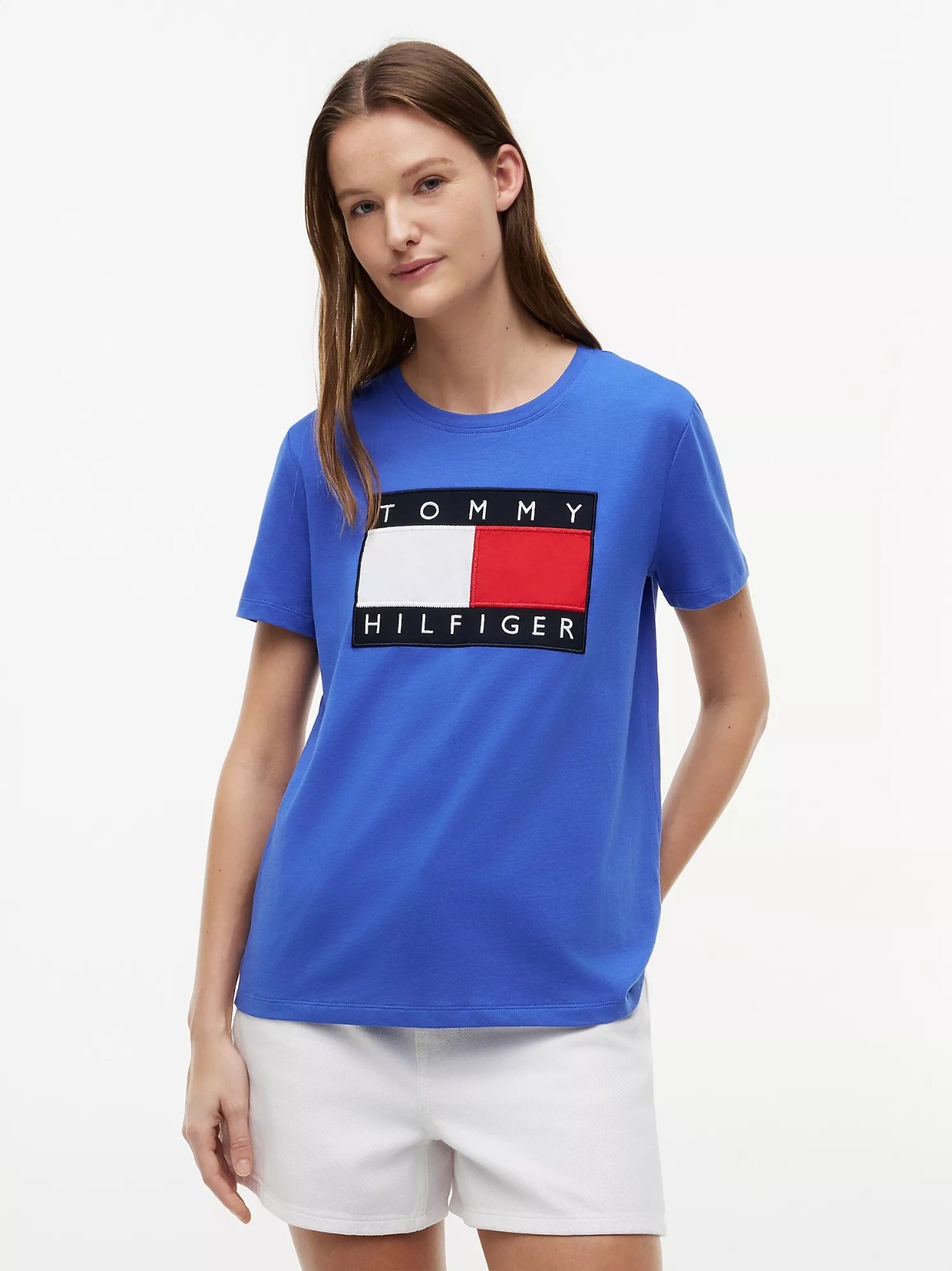 【直播】Tommy Hilfiger K0707168 Womens Big Flag Logo T-Shirt