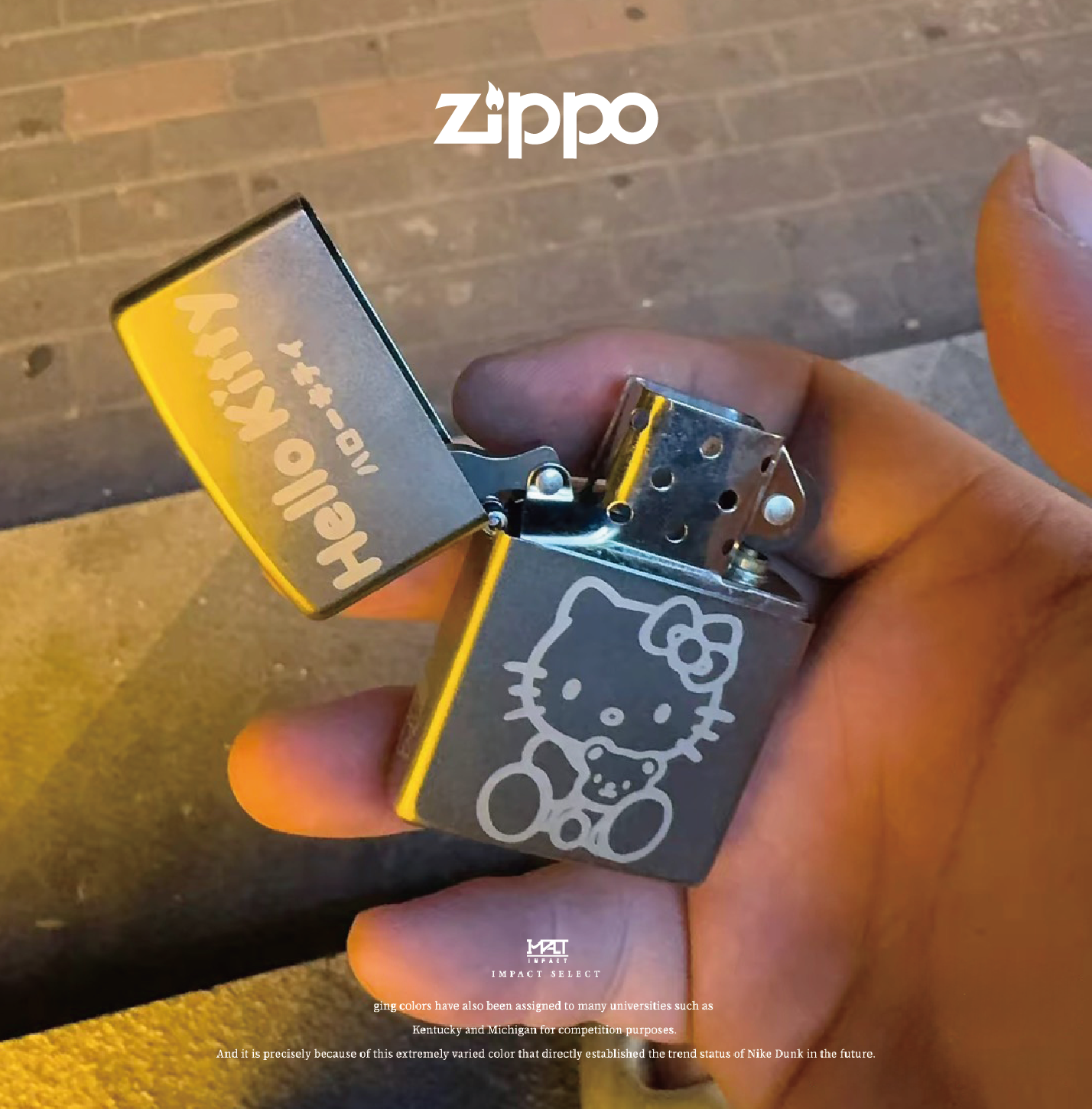 Zippo HelloKitty 三麗鷗聯名卡通可愛防風打火機兩款