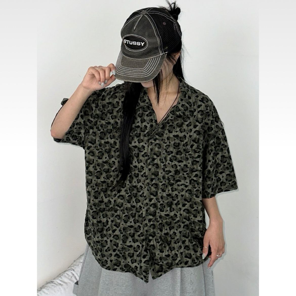 豹紋短袖恤衫 TAC-AZ-007S