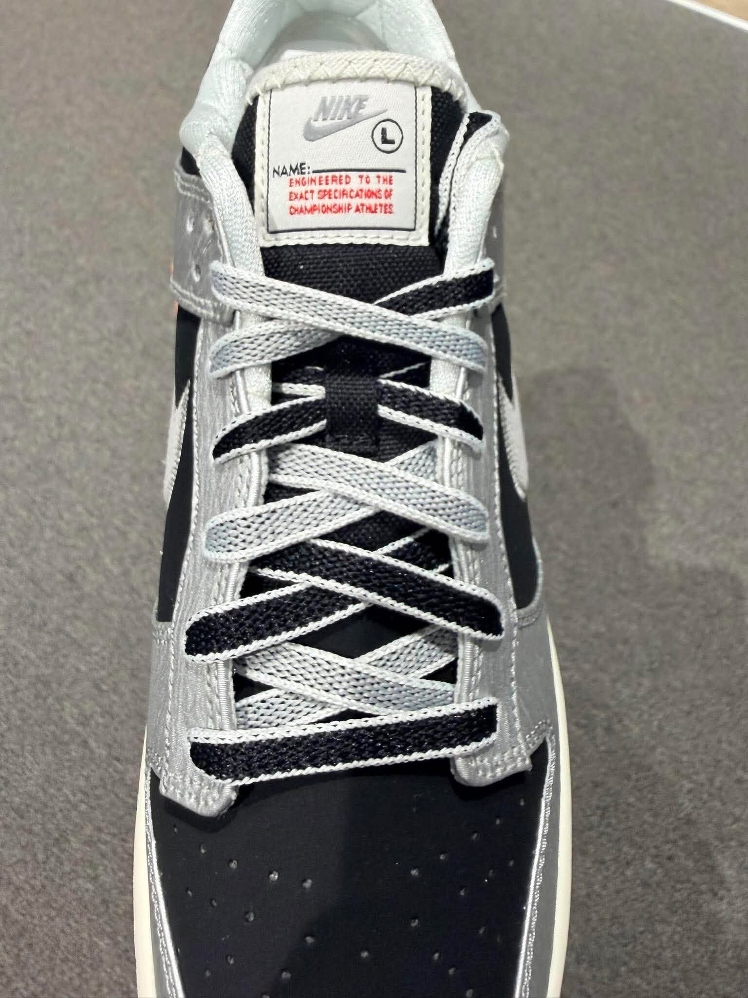 Nike Dunk Low "Metallic Silver" 銀黑 男 休閒鞋 IM4413-001