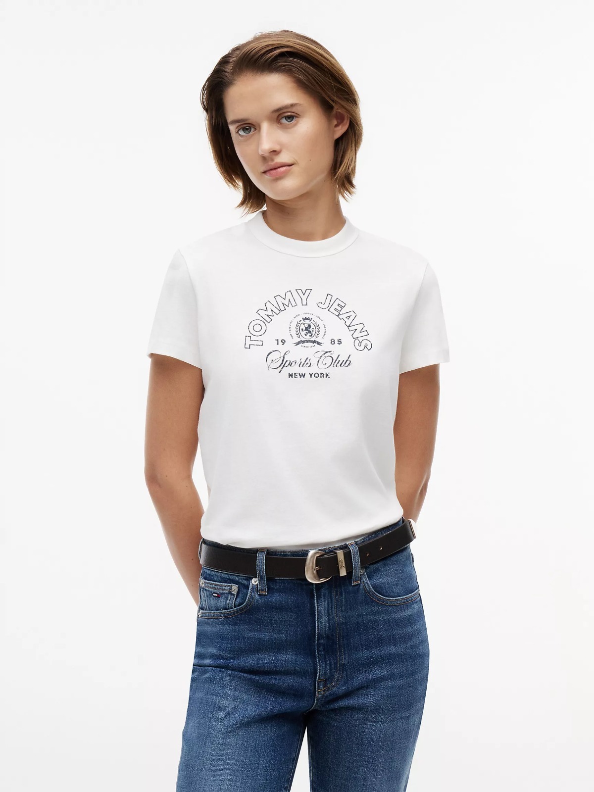 【直播】Tommy Hilfiger K0707167 女士 Tommy Jeans 運動俱樂部標誌 T 卹