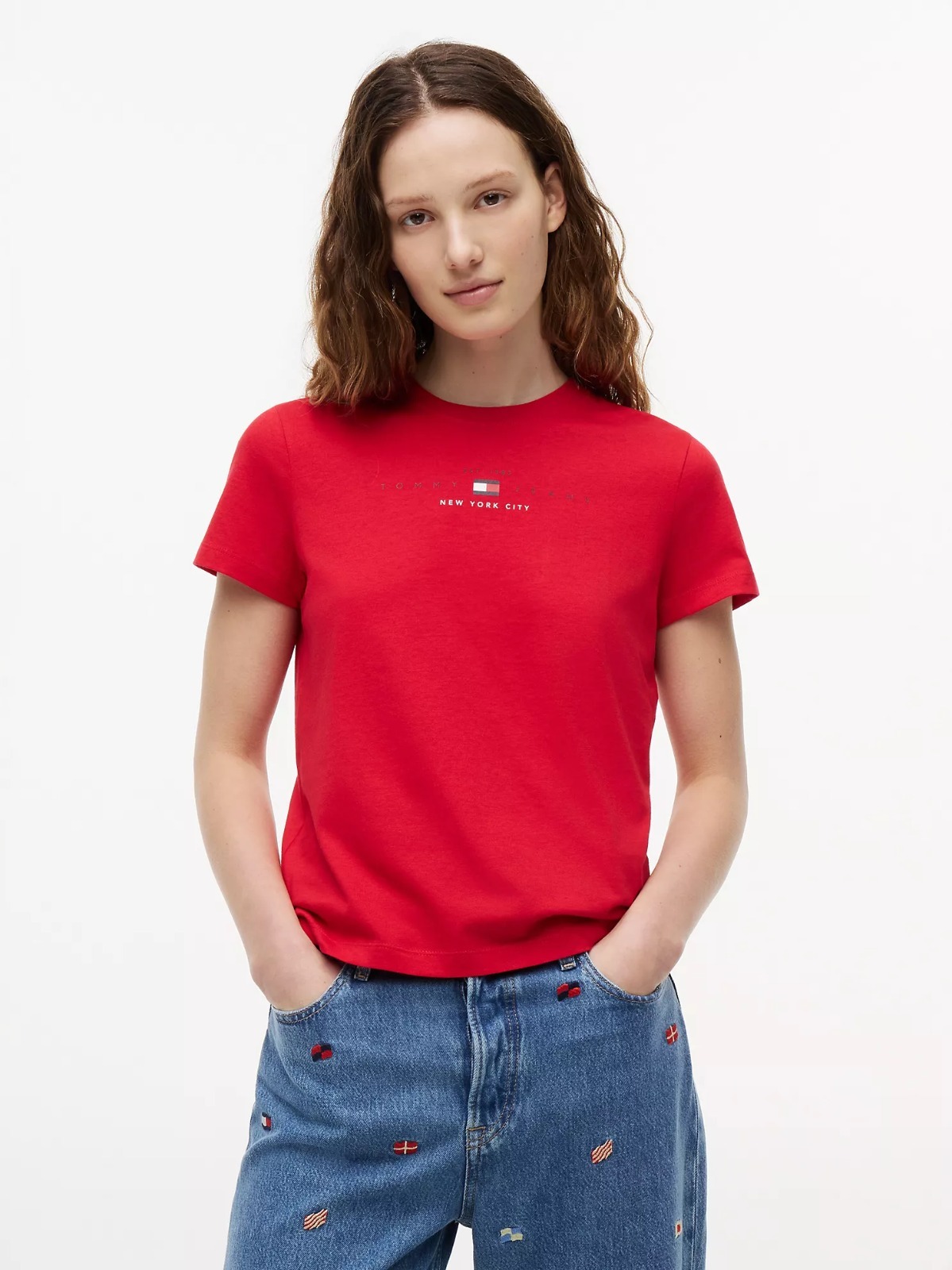 【直播】Tommy Hilfiger K0707170 女士 Tommy Jeans Logo 輕薄 T 卹