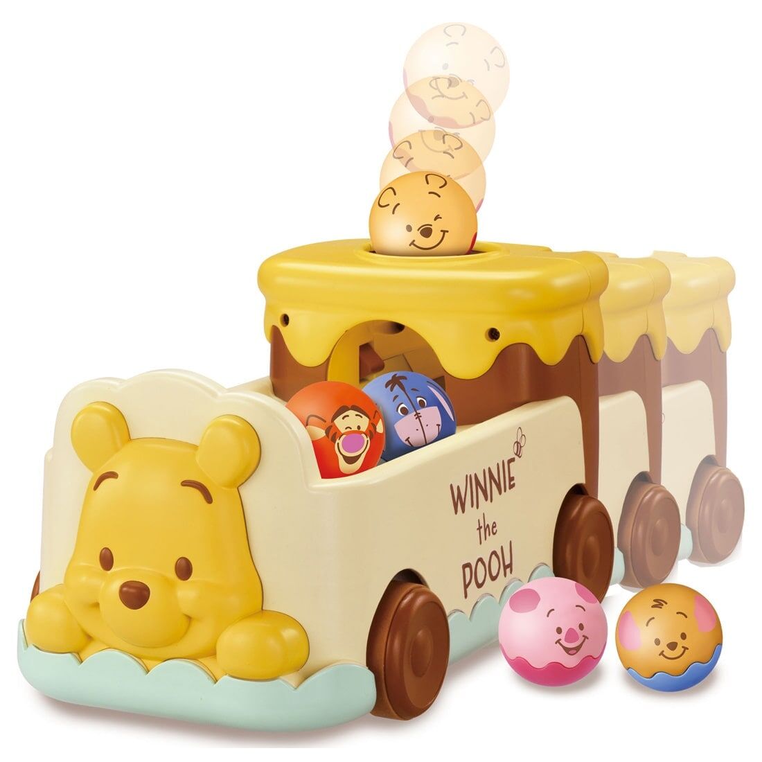 Takara Tomy Disney Baby – 2 Way 跟我走 Pooh 公仔巴士（小熊維尼）