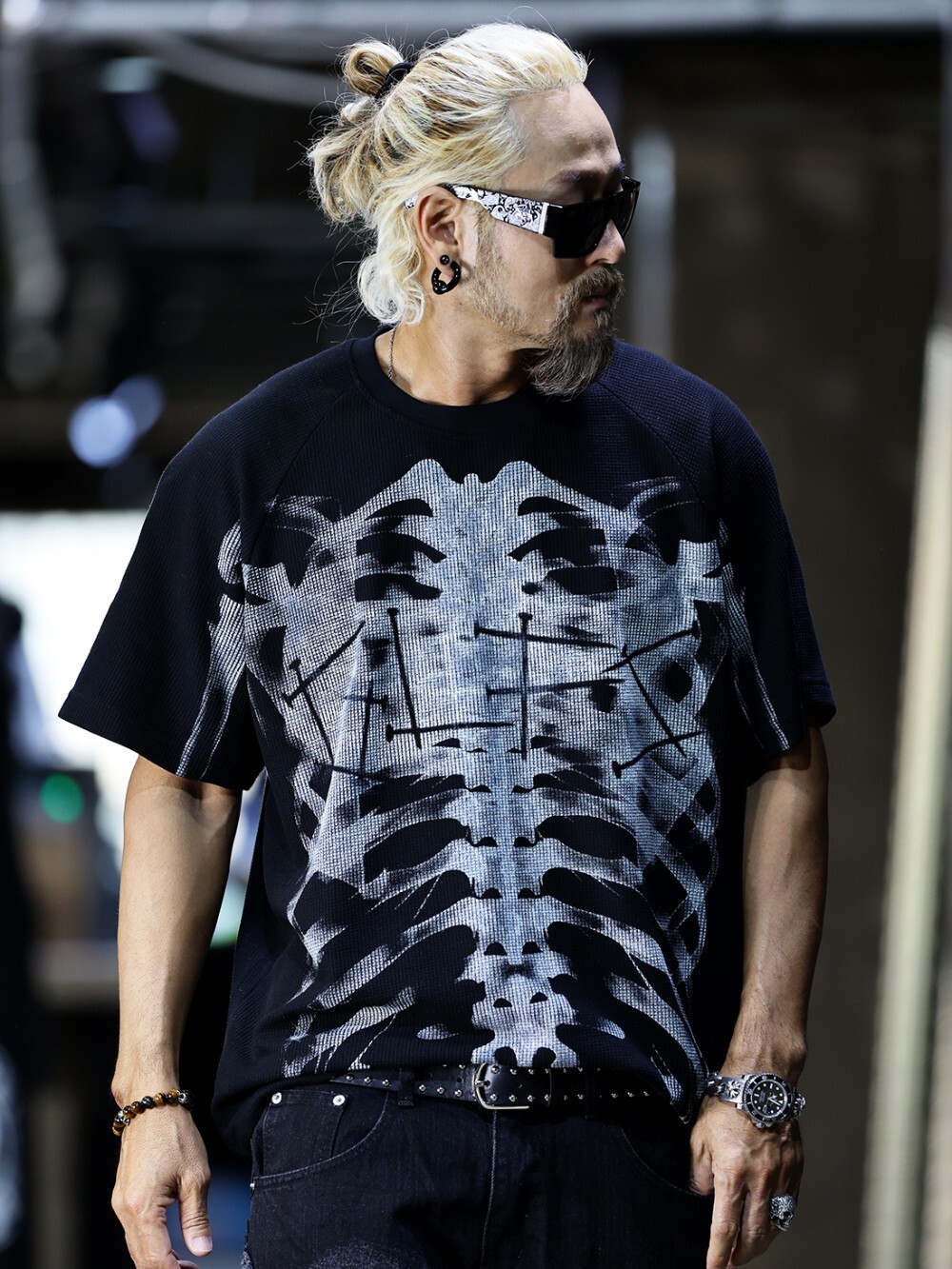 X-Ray Skeleton Waffle Short Sleeve T-Shirt