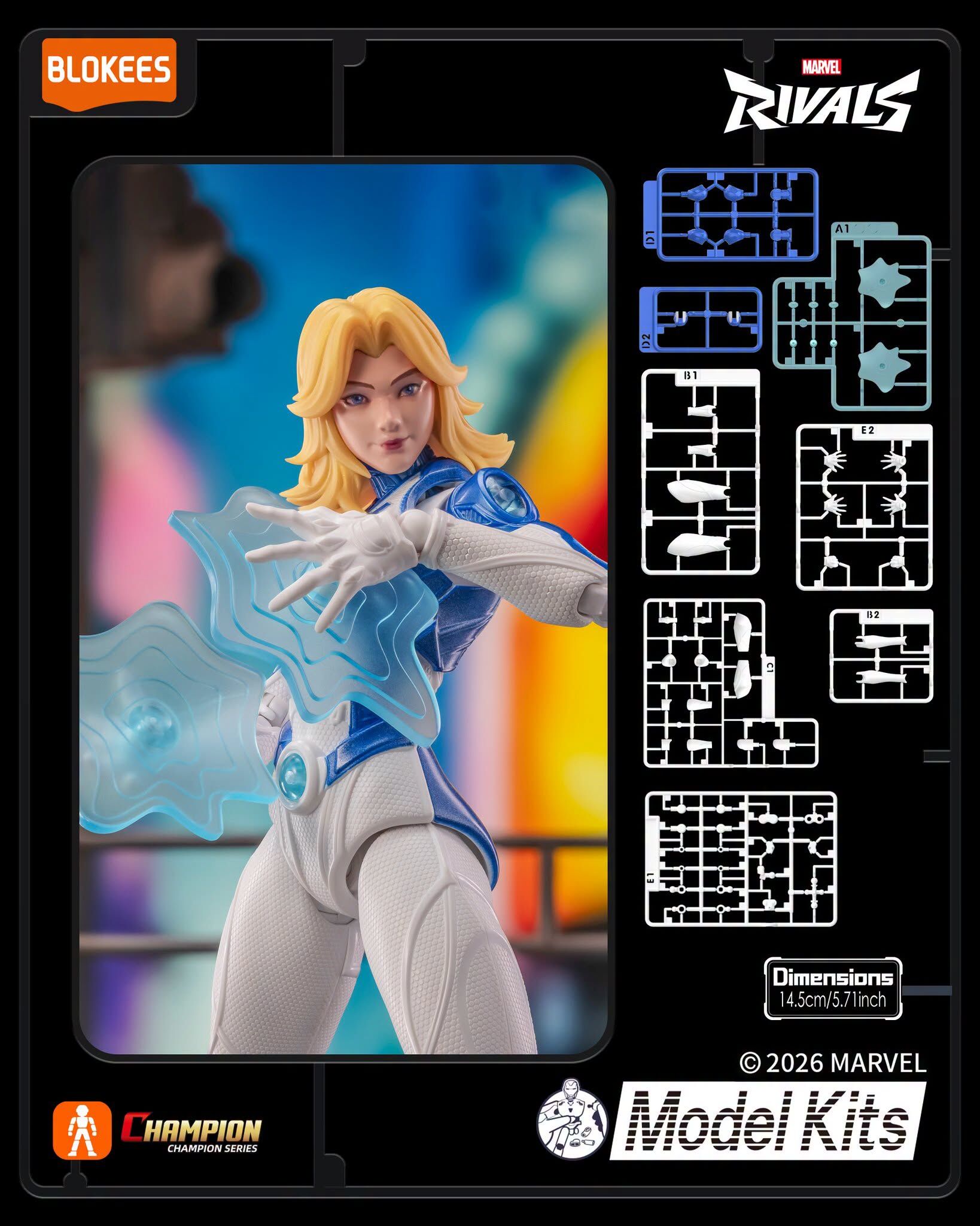 Blokees Figure – Marvel Champion Class 11 Invisible Woman 隱形女俠