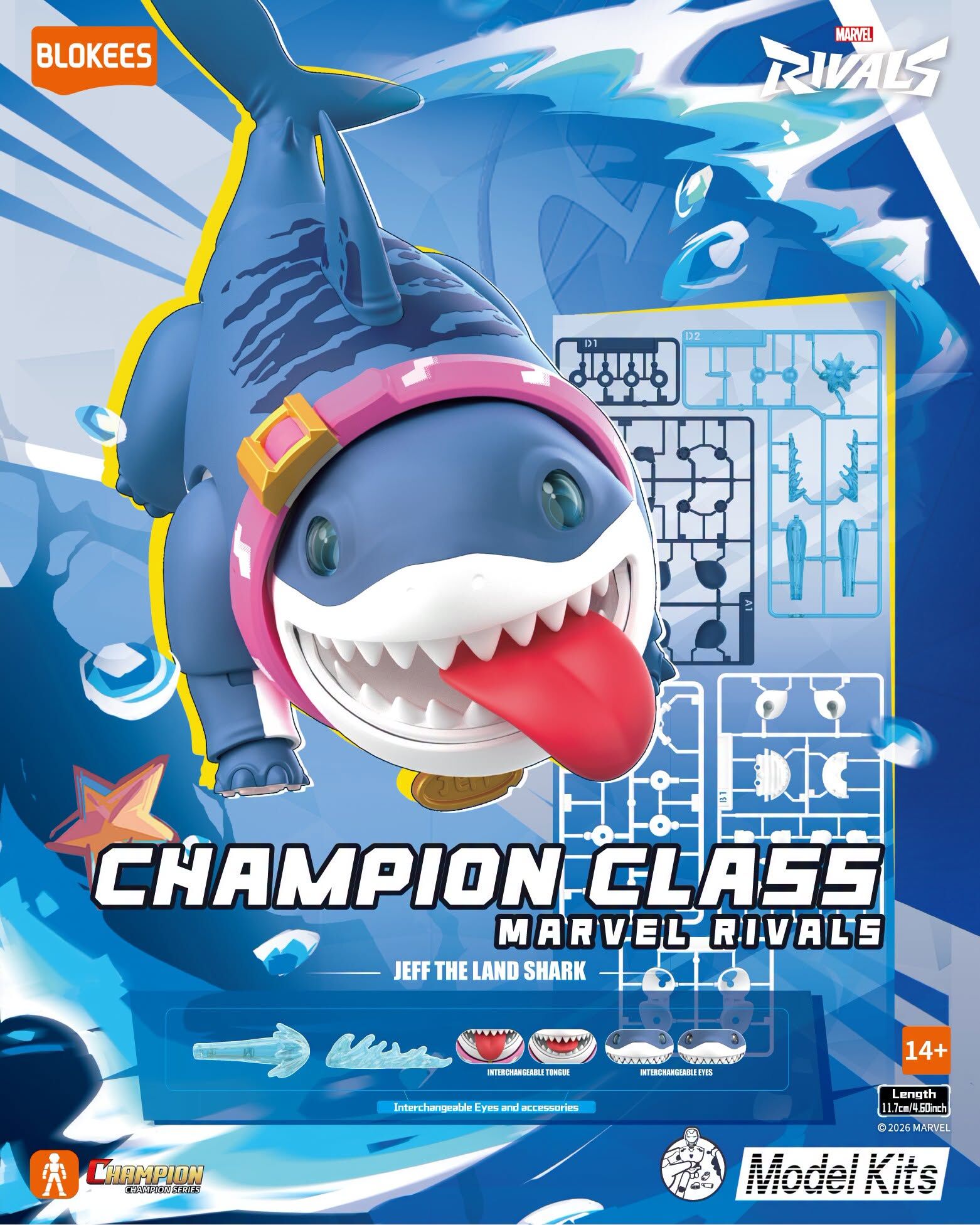 Blokees Figure – Marvel Champion Class 12 Jeff & The Land Shark 陸行鯊傑夫