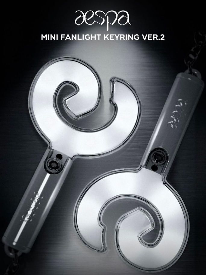 台灣現貨｜aespa 迷你手燈鑰匙圈 二代 MINI FANLIGHT KEYRING VER.2