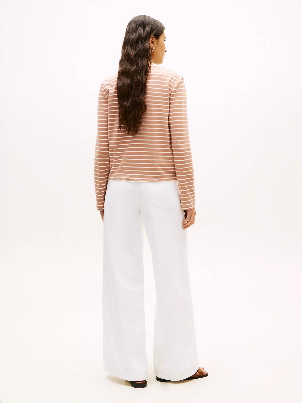 【直播】Tommy Hilfiger K0707174 女士條紋棉質雙面針織開襟衫T卹