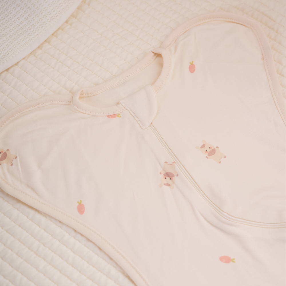 lolbaby 韓國 蝶型包巾baby swaddle 0-5m免脫換尿布-S號｜竹纖衣款｜啵啵馬
