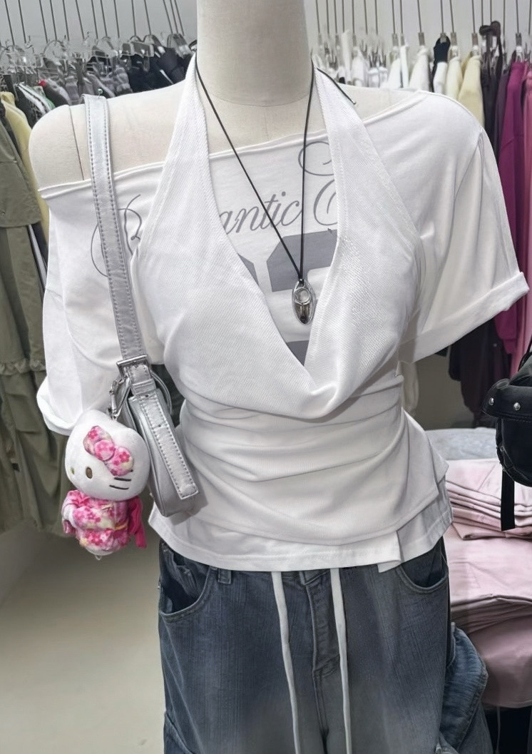 掛頸綁帶垂領𝙏𝙚𝙚