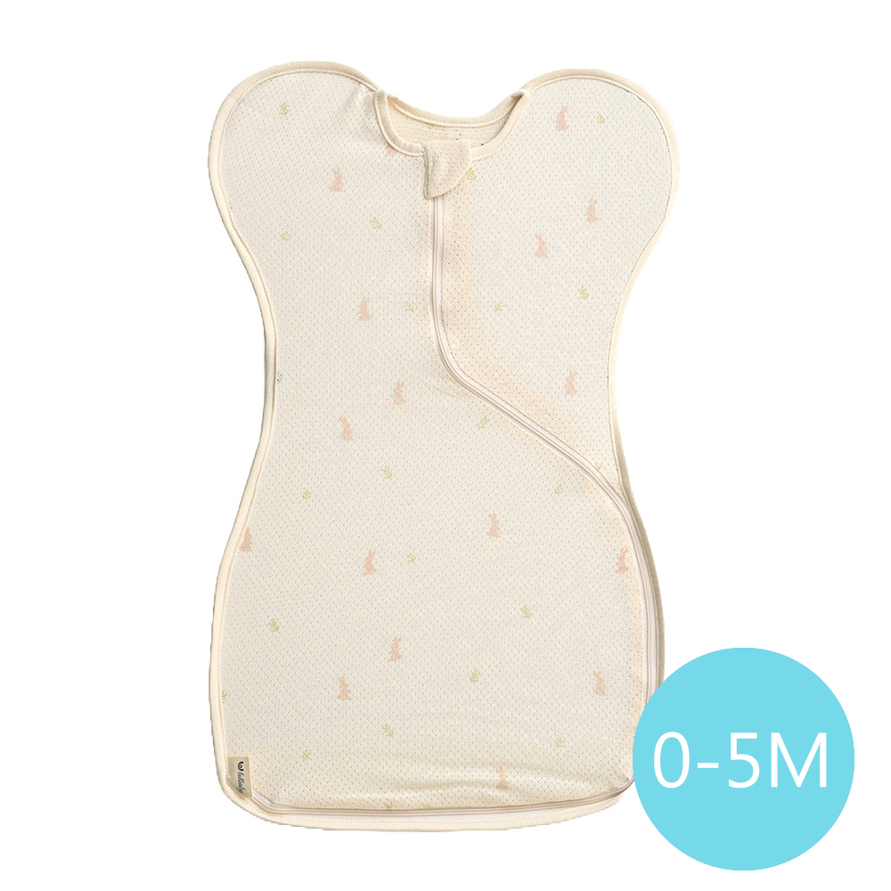 lolbaby 韓國 蝶型包巾baby swaddle 0-5m免脫換尿布-S號｜空氣衣款｜哈囉兔兔