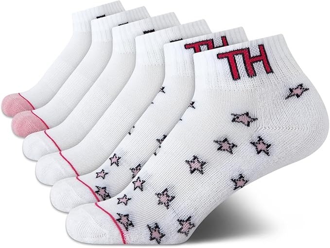 【直播】Tommy Hilfiger K0707201 女童運動襪 (6雙裝)