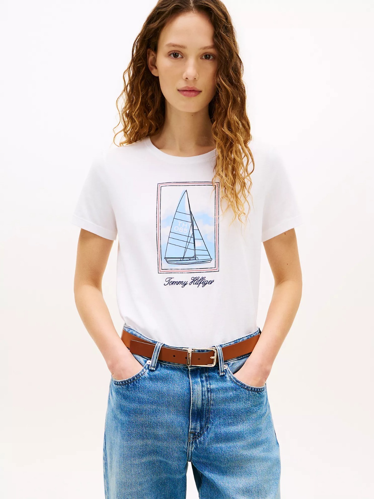 【直播】Tommy Hilfiger K0707178 女士帆船圖案T卹