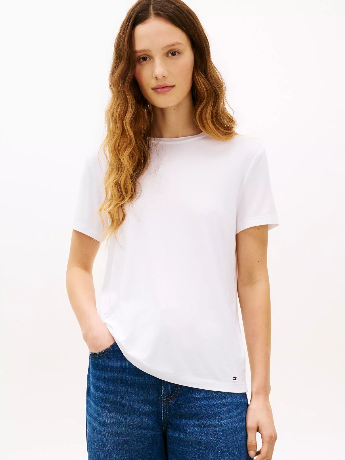 【直播】Tommy Hilfiger K0707182 女士經典款輕薄針織T恤
