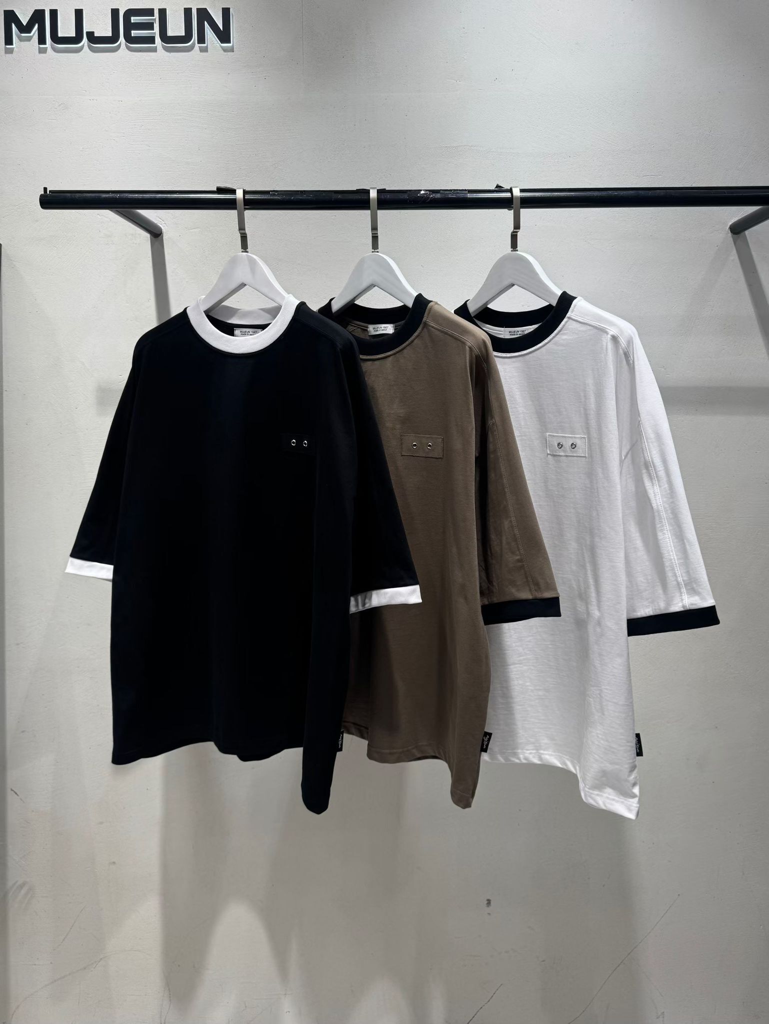 拼色短袖Tee MUJEUN-011T