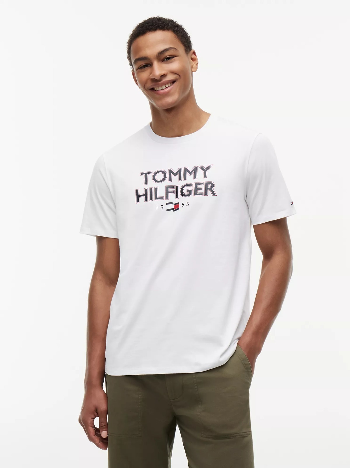 【直播】Tommy Hilfiger K0707186 男士 Bold Tommy 1985 標誌 T 卹