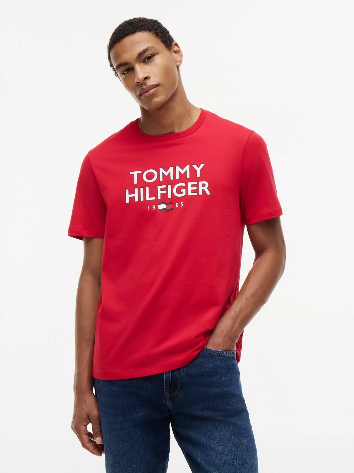 【直播】Tommy Hilfiger K0707186 男士 Bold Tommy 1985 標誌 T 卹
