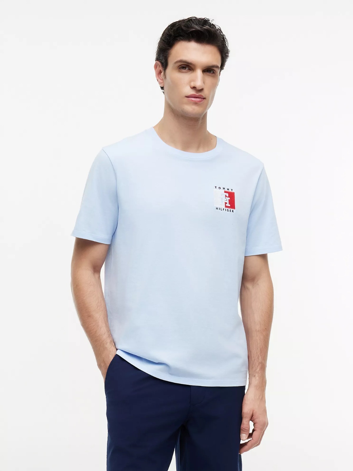 【直播】Tommy Hilfiger K0707188 男士雙色旗幟標誌T卹