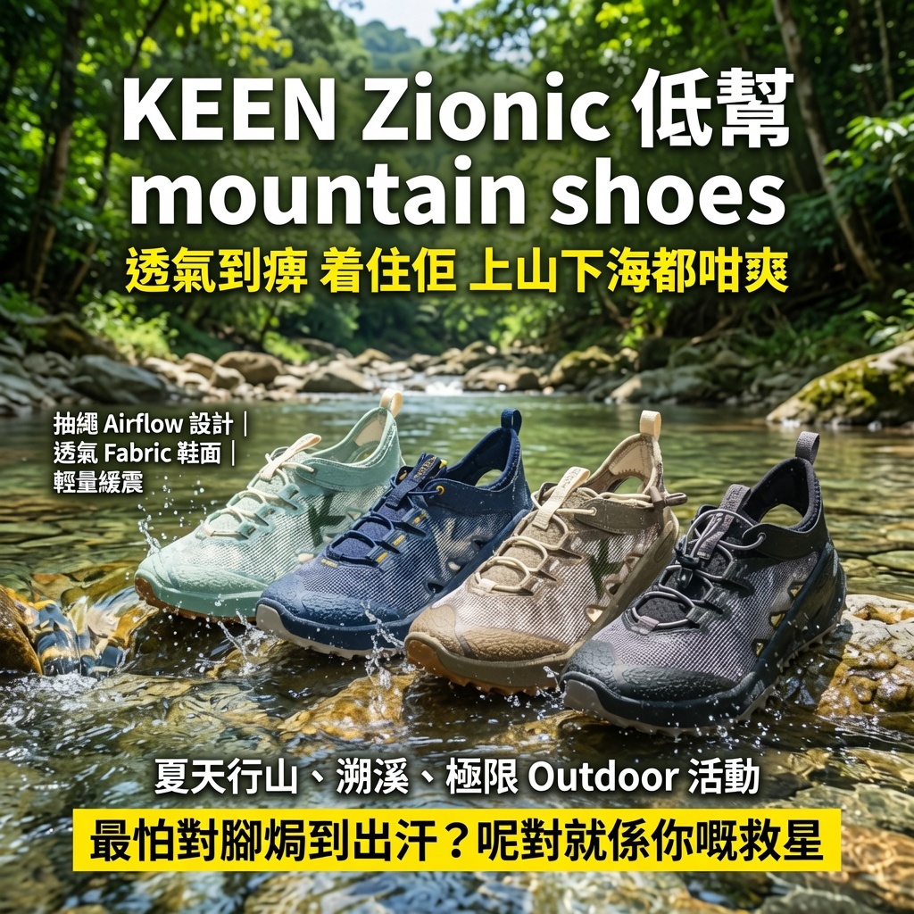 KEEN Zionic 低幫登山鞋