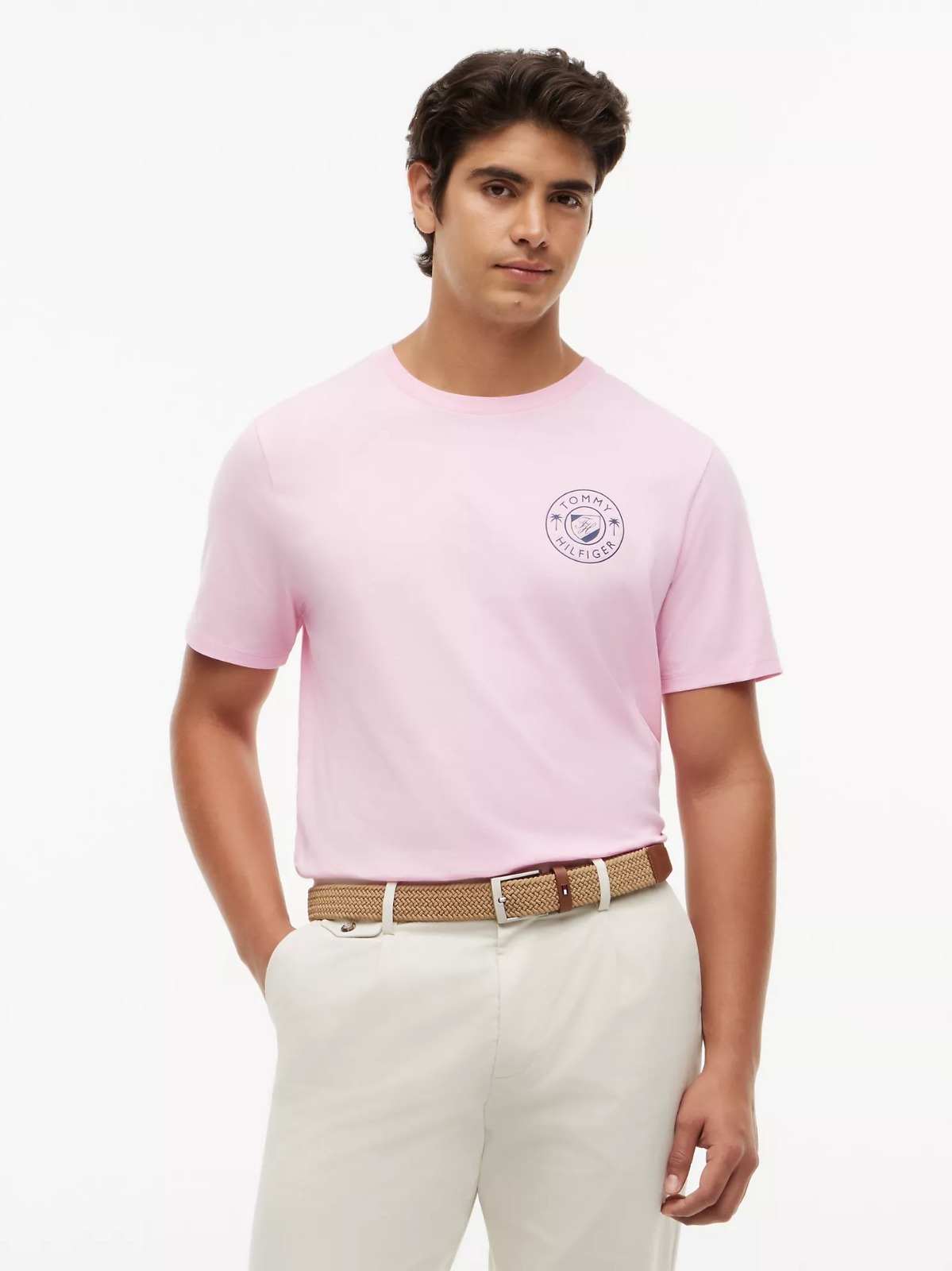 【直播】Tommy Hilfiger K0707194 男士棕櫚樹標誌T卹
