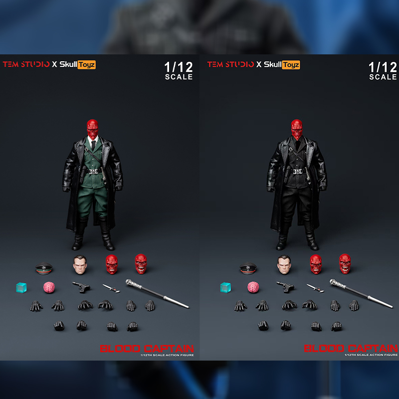 (Pre-Order) TEM STUDIO x Skull Toyz 1/12 Blood Captain (Green or Black uniform Ver.) Action Figure  (TEMS007A/B)