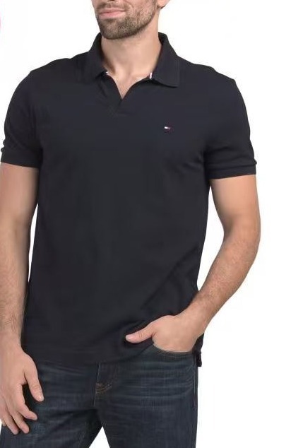 【直播】TOMMY HILFIGER LX070324 Wainwright 男裝純色短袖襯衫 (黑色)