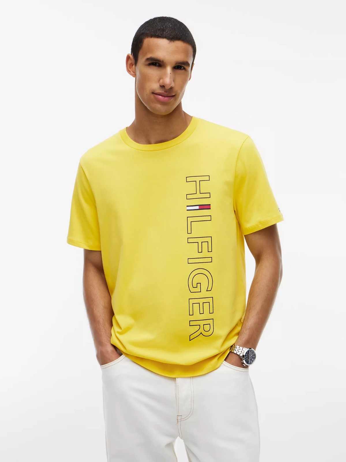 【直播】Tommy Hilfiger K0707190 男款 Hilfiger 標誌 T 恤