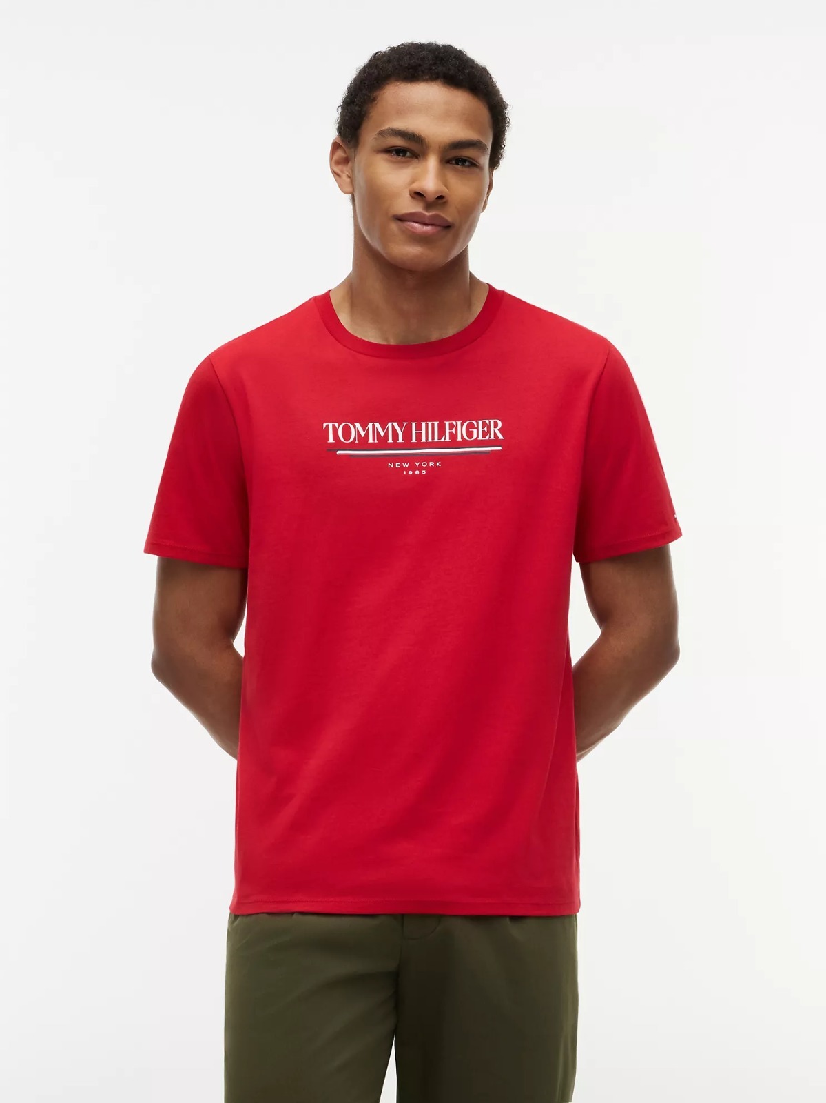 【直播】Tommy Hilfiger K0707195 男士 Hilfiger 紐約標誌 T 卹