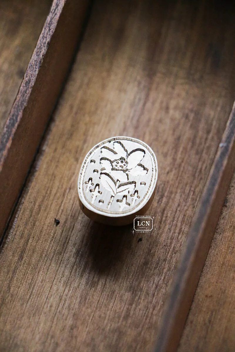 吉 封蠟印章組 - 單瓣薔薇（2.5cm）