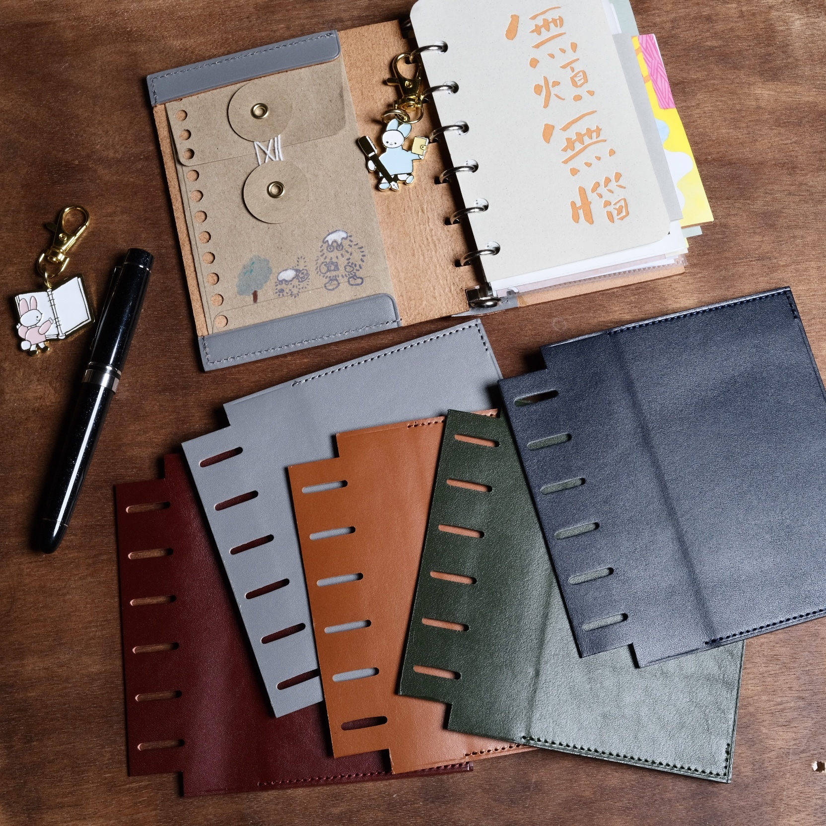 MINI6 M6 尺寸「皮革製」移動式內環 封面 ｜ASHFORD LEATHER REFILL PAD 日本