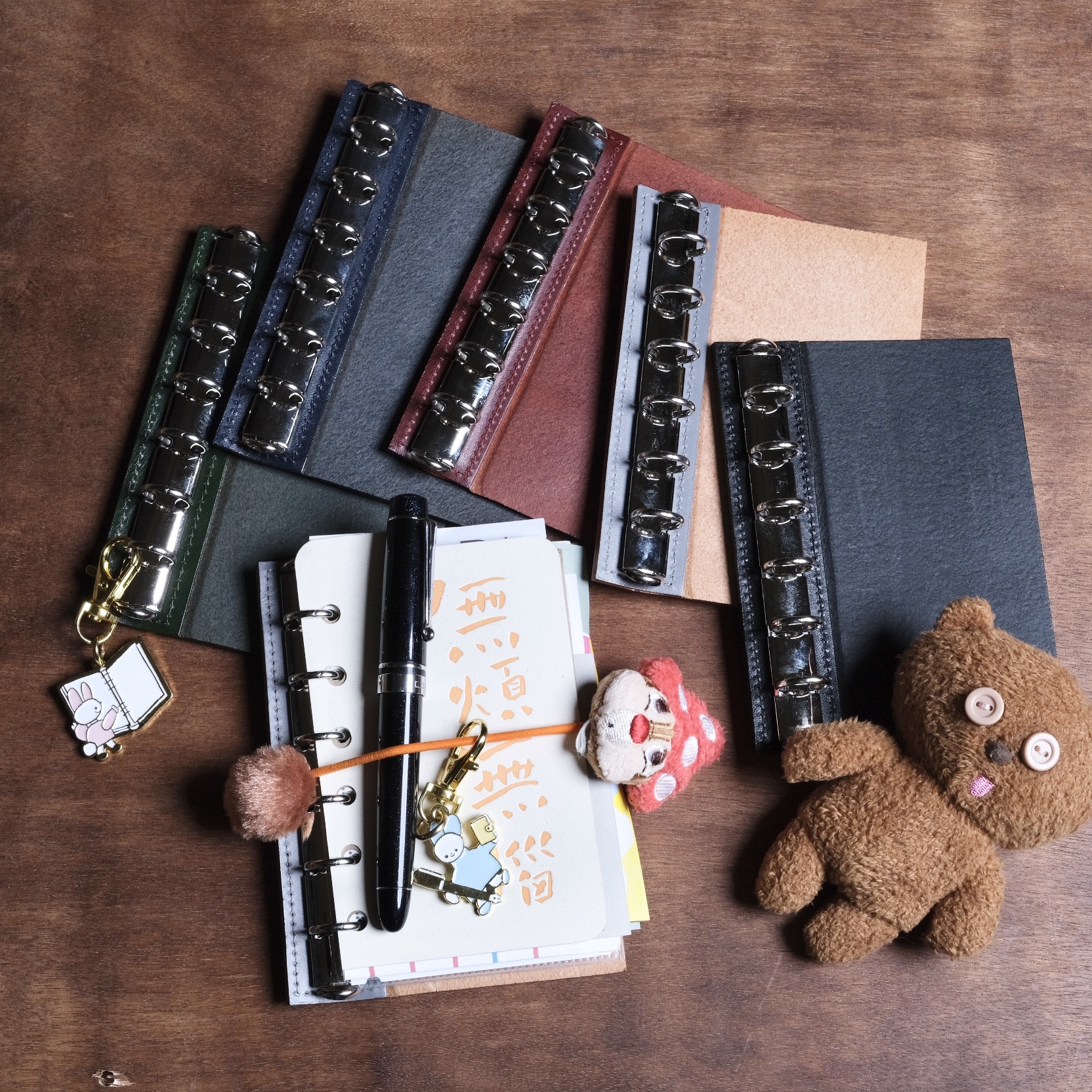 Mini6 M6尺寸「皮革製」移動式內環 封底 ｜ASHFORD LEATHER REFILL PAD 日本