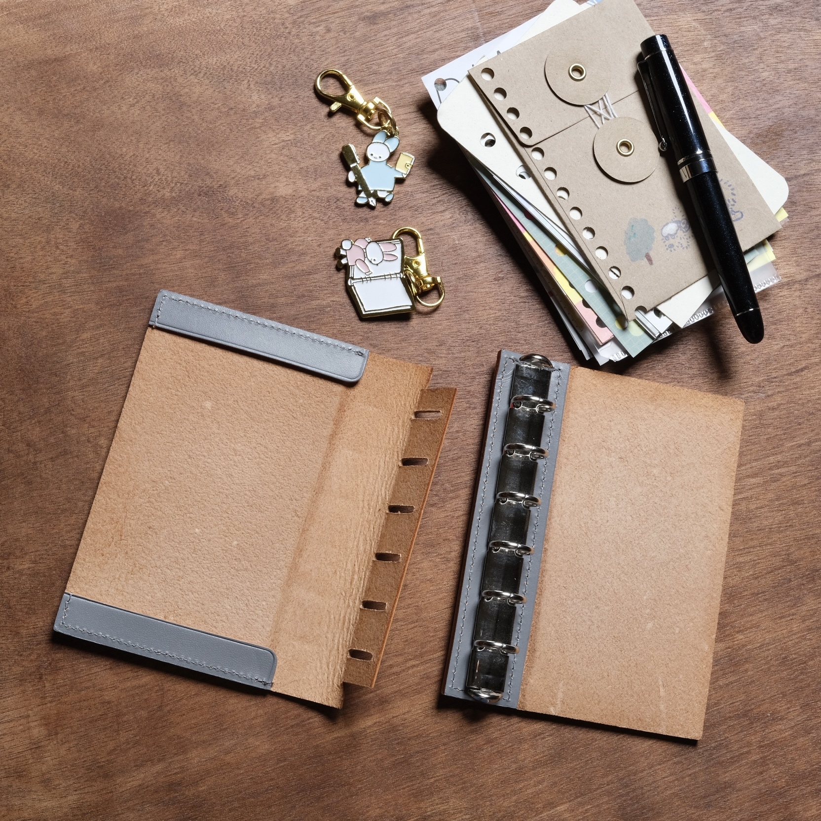 Mini6 M6尺寸「皮革製」移動式內環 封底 ｜ASHFORD LEATHER REFILL PAD 日本