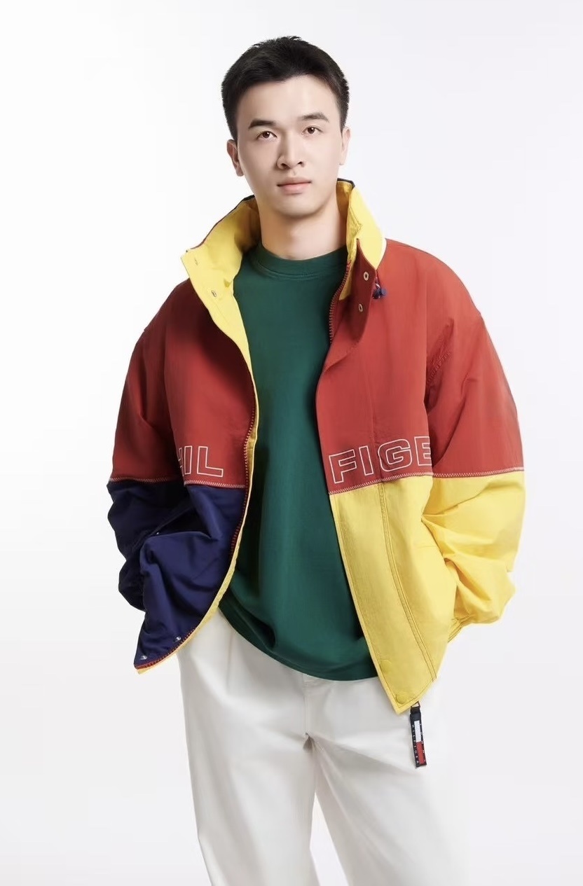 【直播】Tommy Hilfiger K0707185 男裝風衣 （紅藍黃拼色）